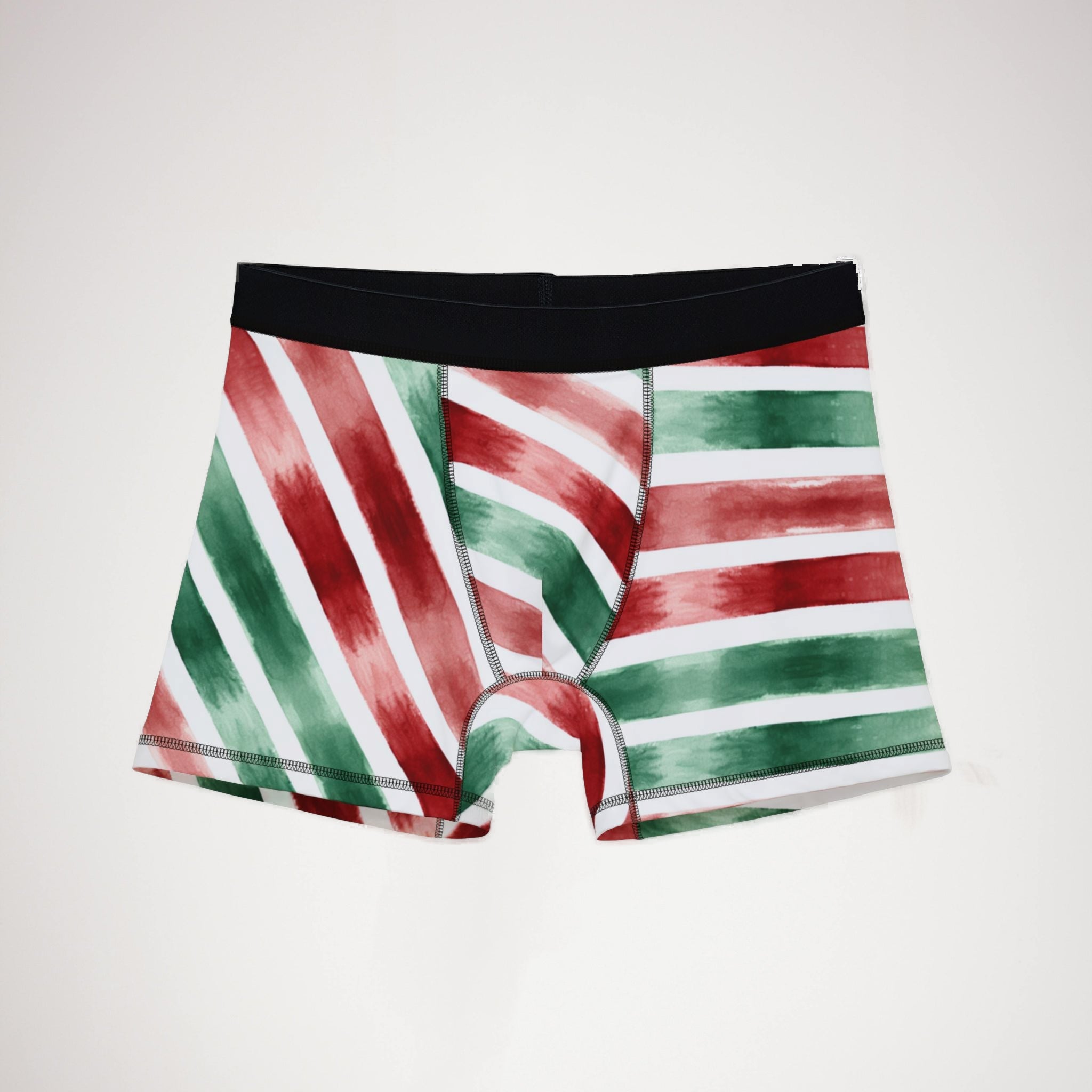 Men's boxers watercolor christmas one