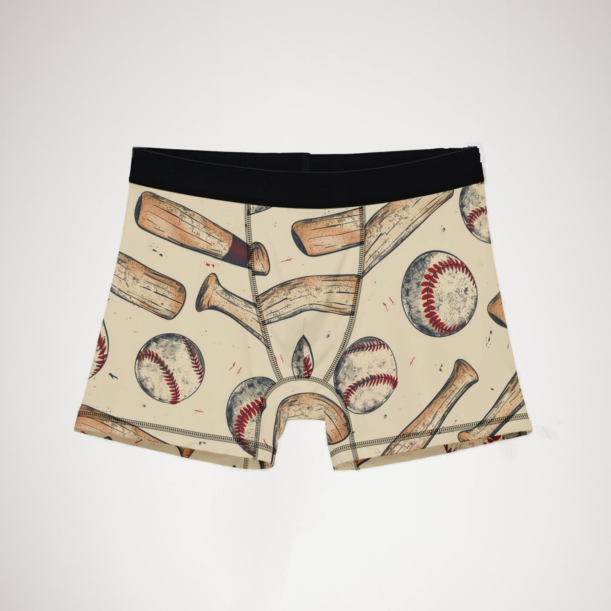 Men's boxers retro baseball