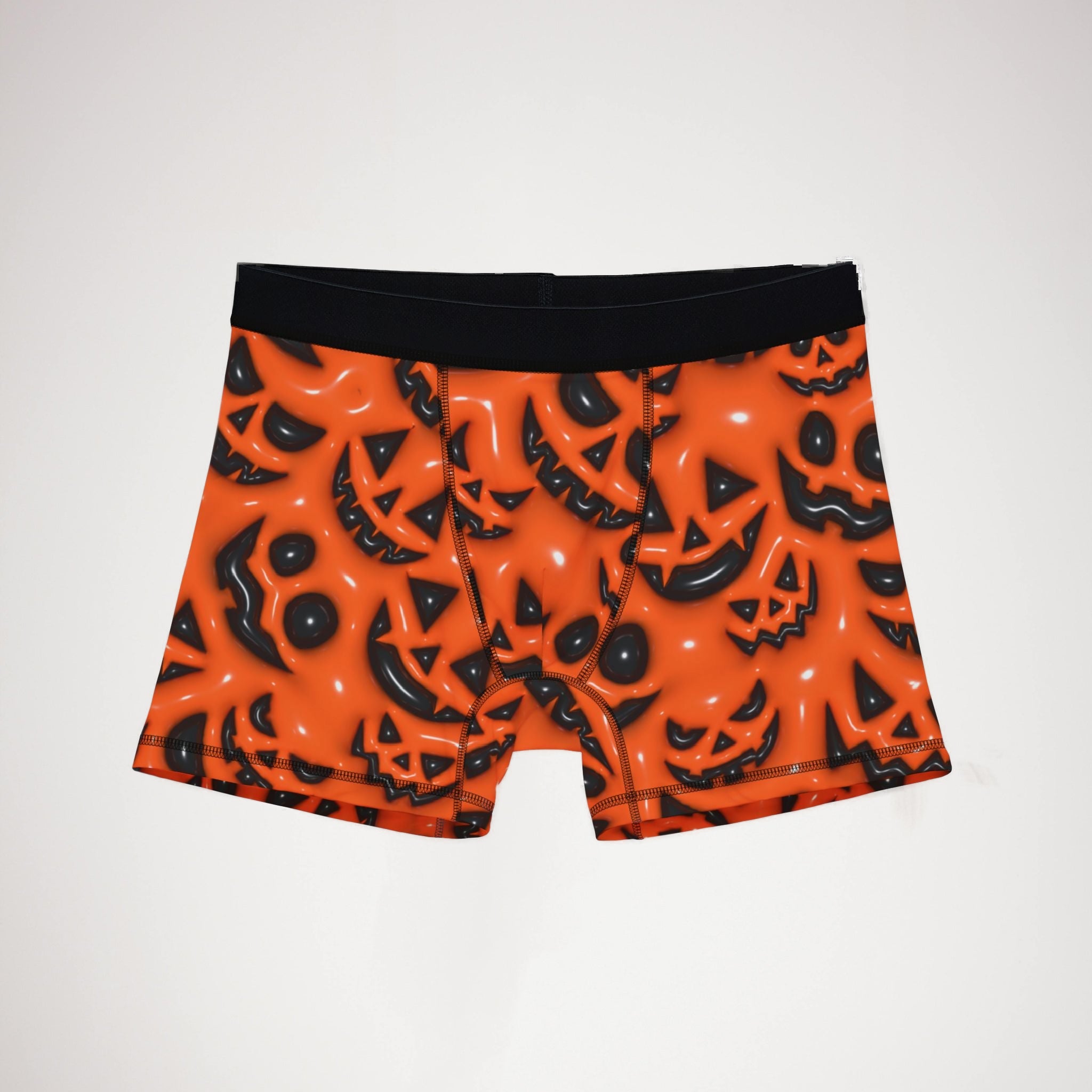Men's boxers inflate halloween pumpkin face