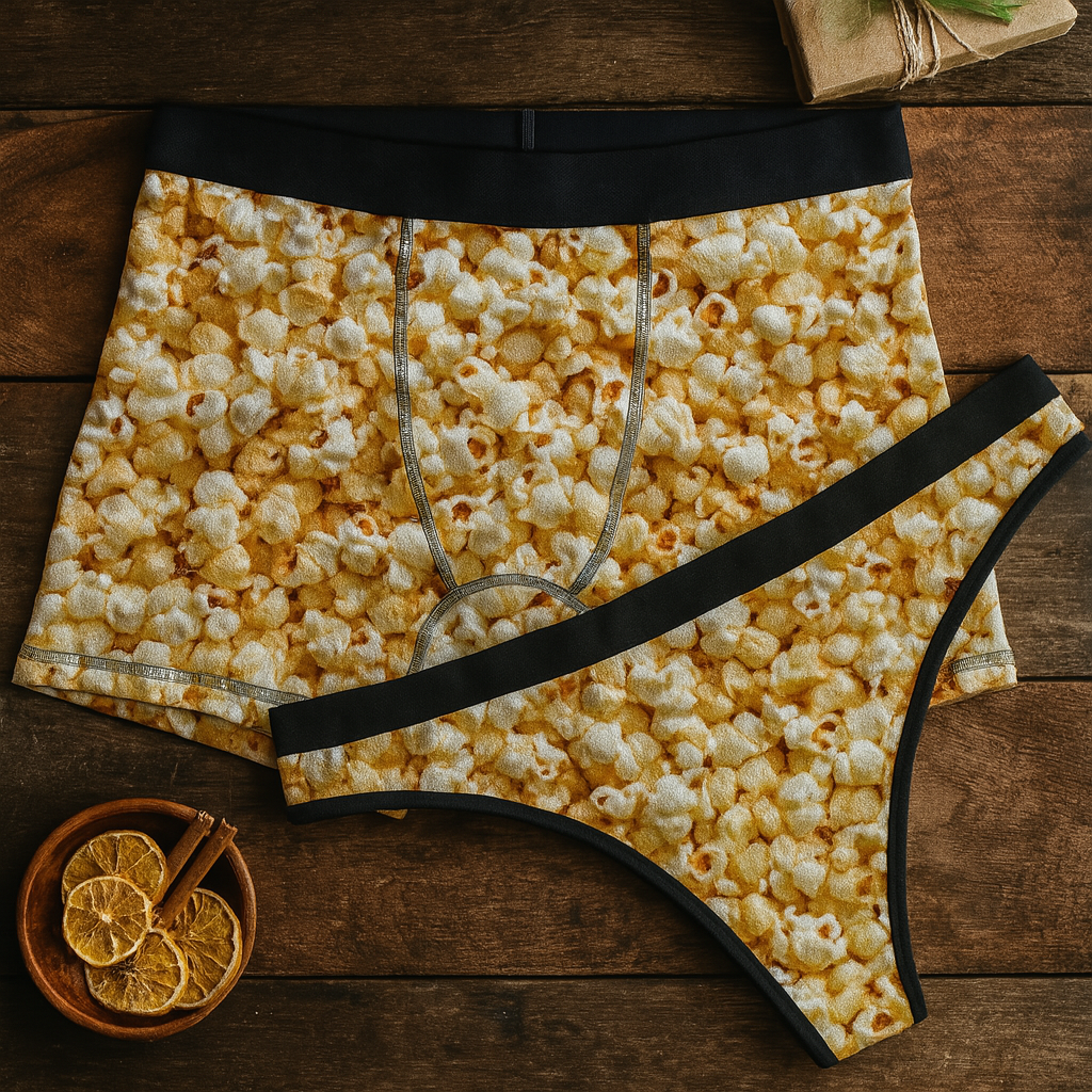 Matching underwear Junk Food Extra for couples boxer & thong set