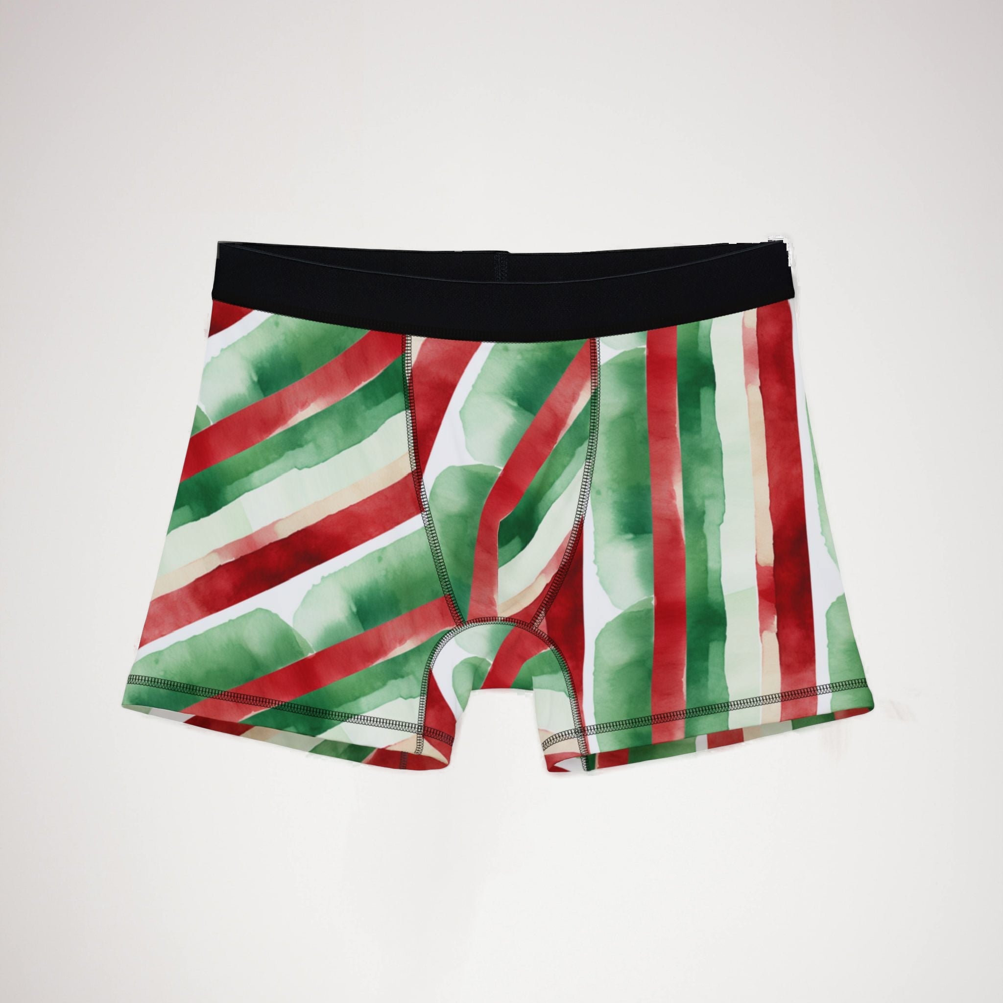 Men's boxers watercolor christmas one