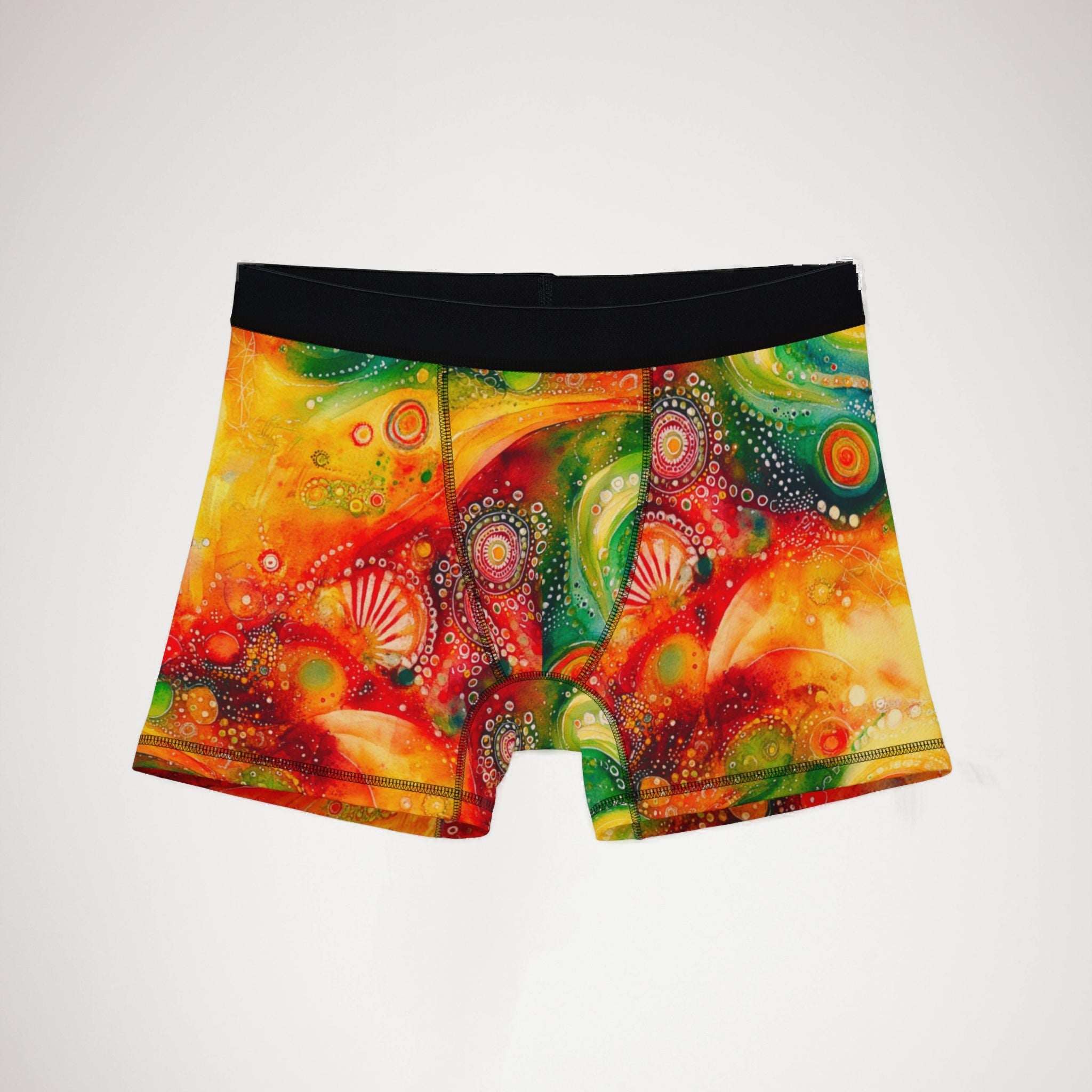 Men's boxers watercolor abstract