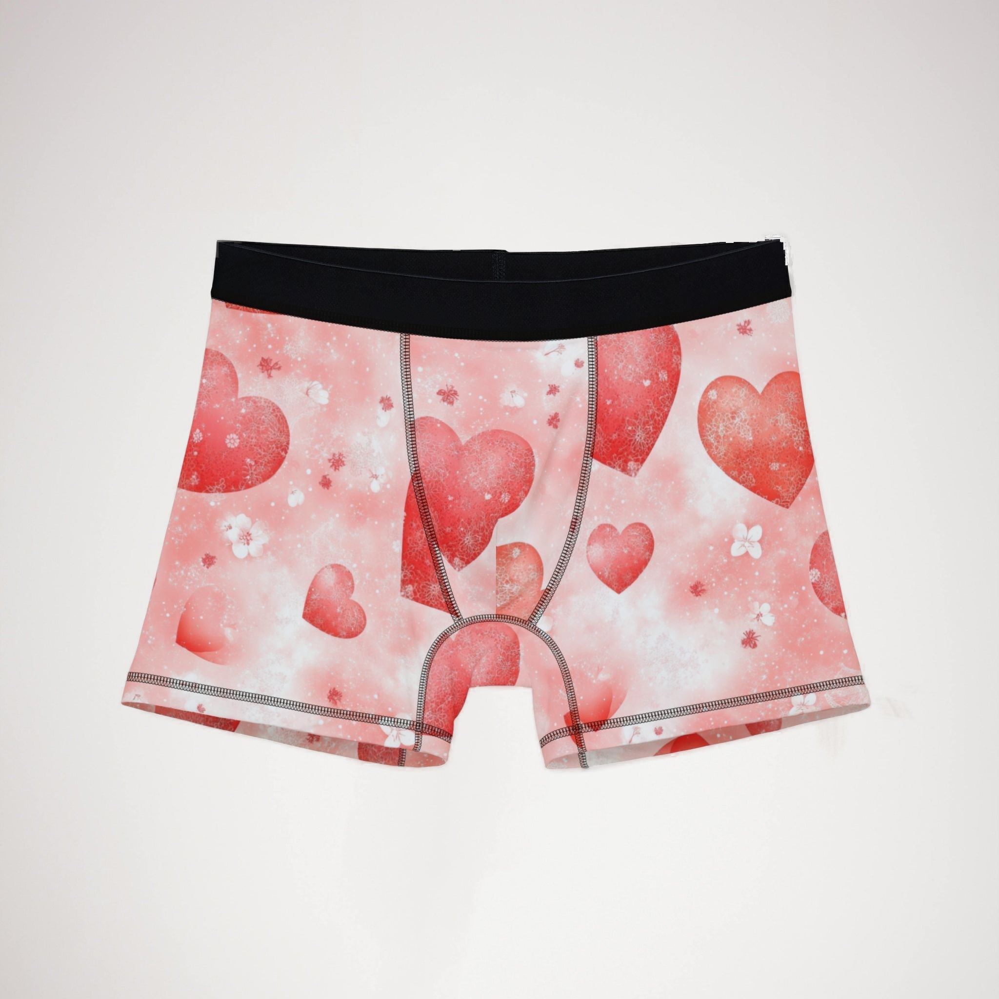 Men's boxers valentine red heart