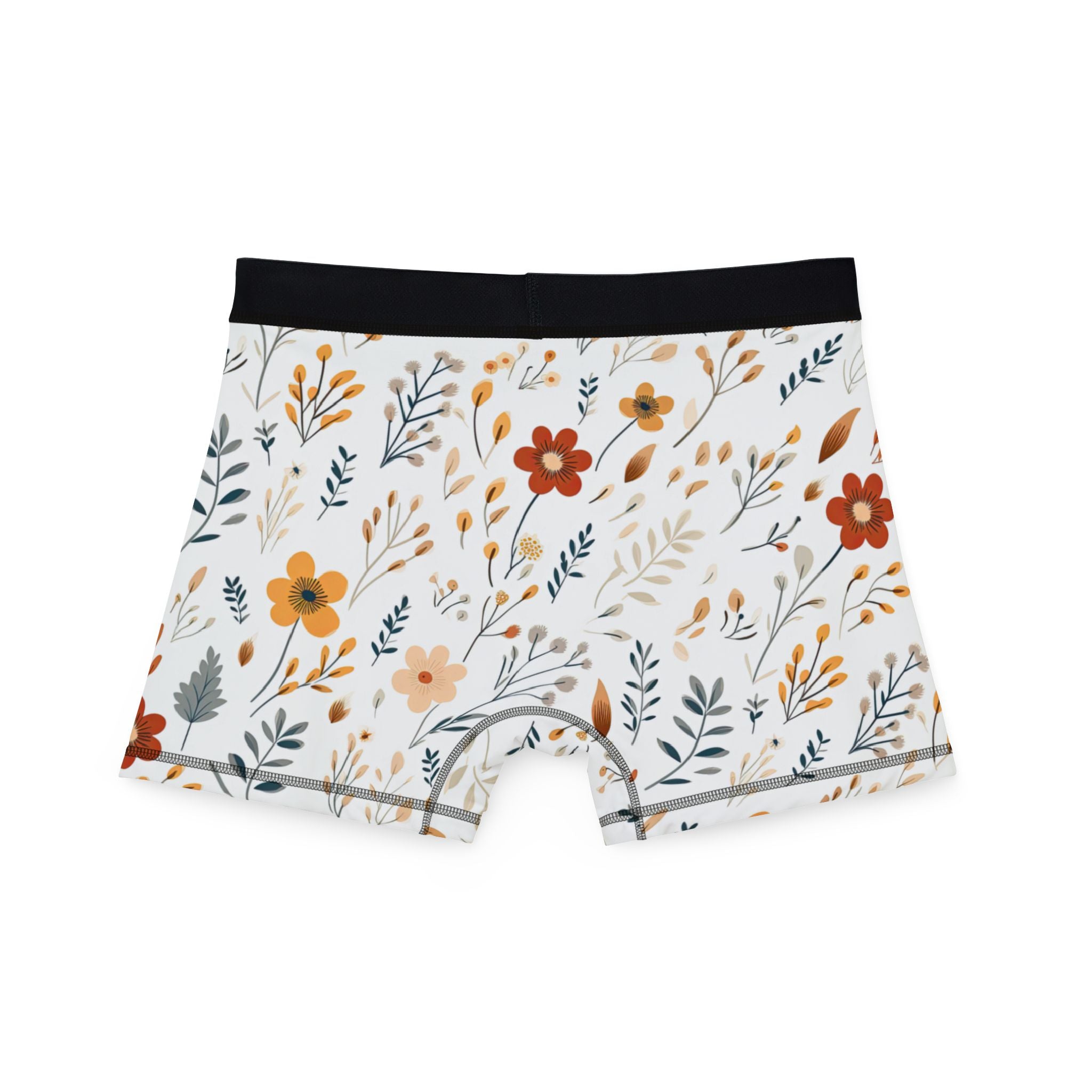 Men's boxers minimal boho flowers