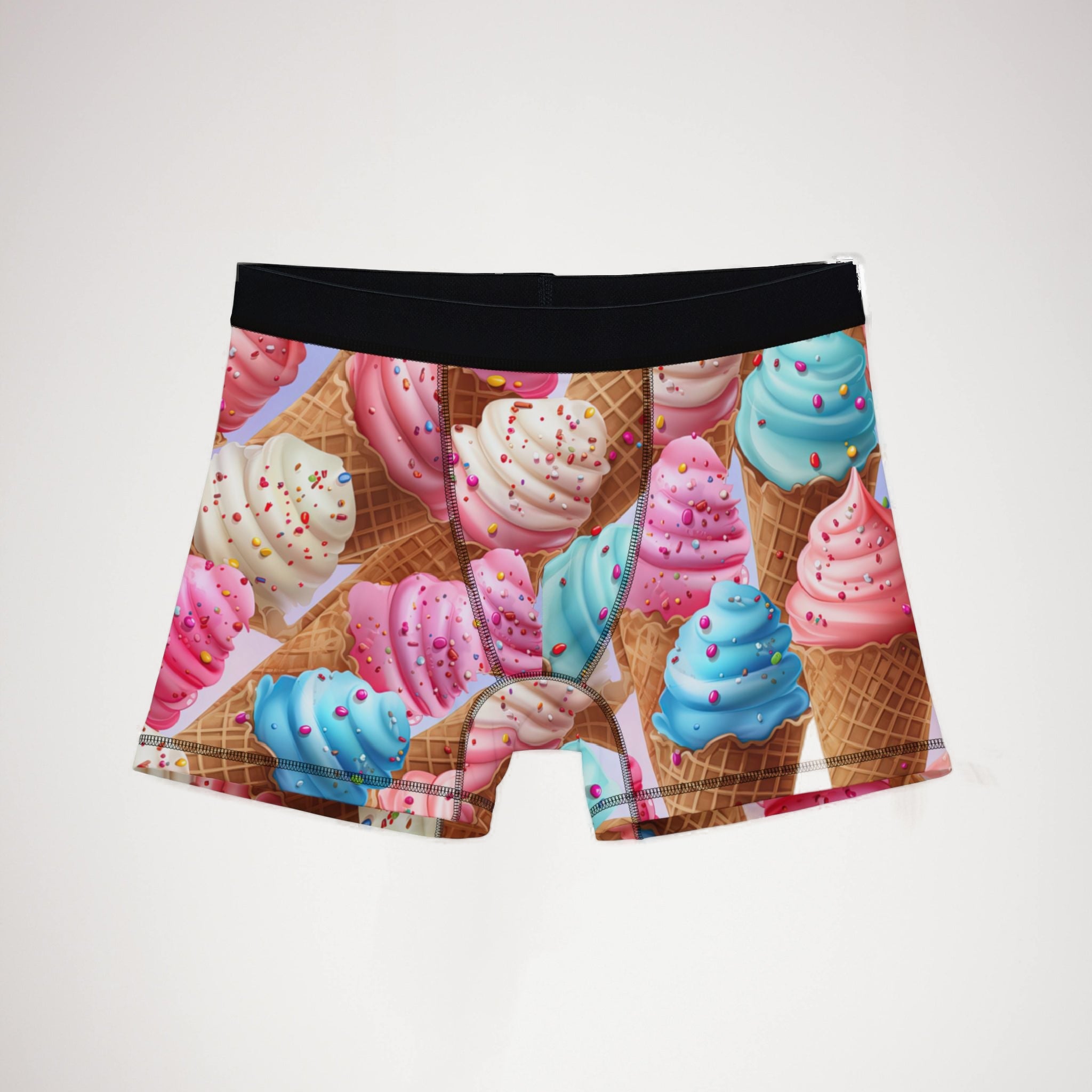 Men's boxers sprinkled ice cream