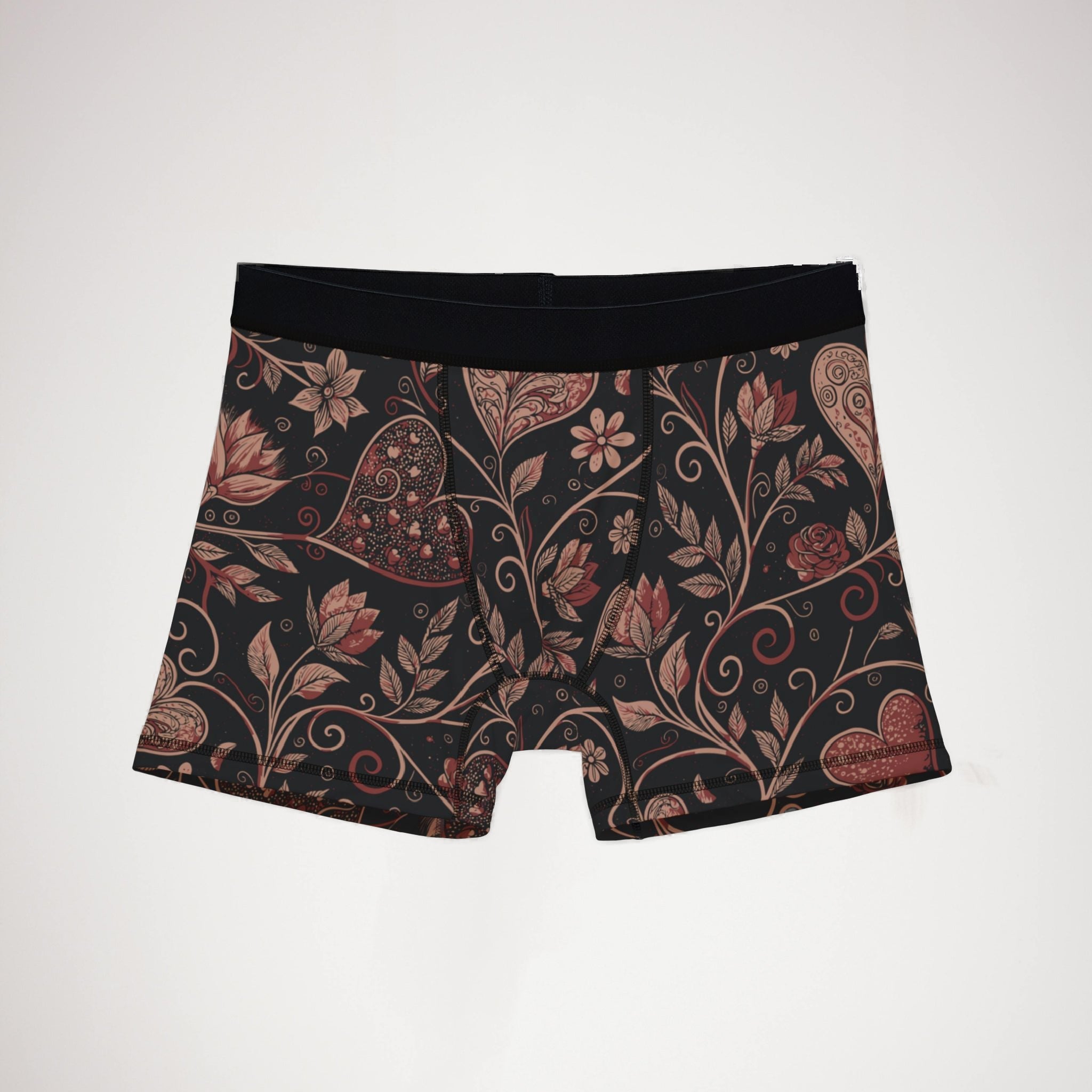 Men's boxers valentine heart retro one