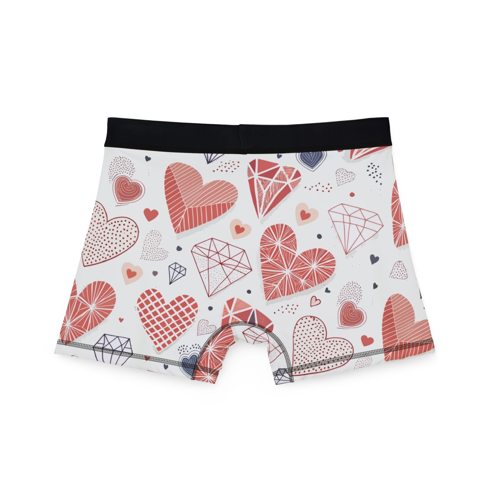 Men's boxers valentine heart retro one