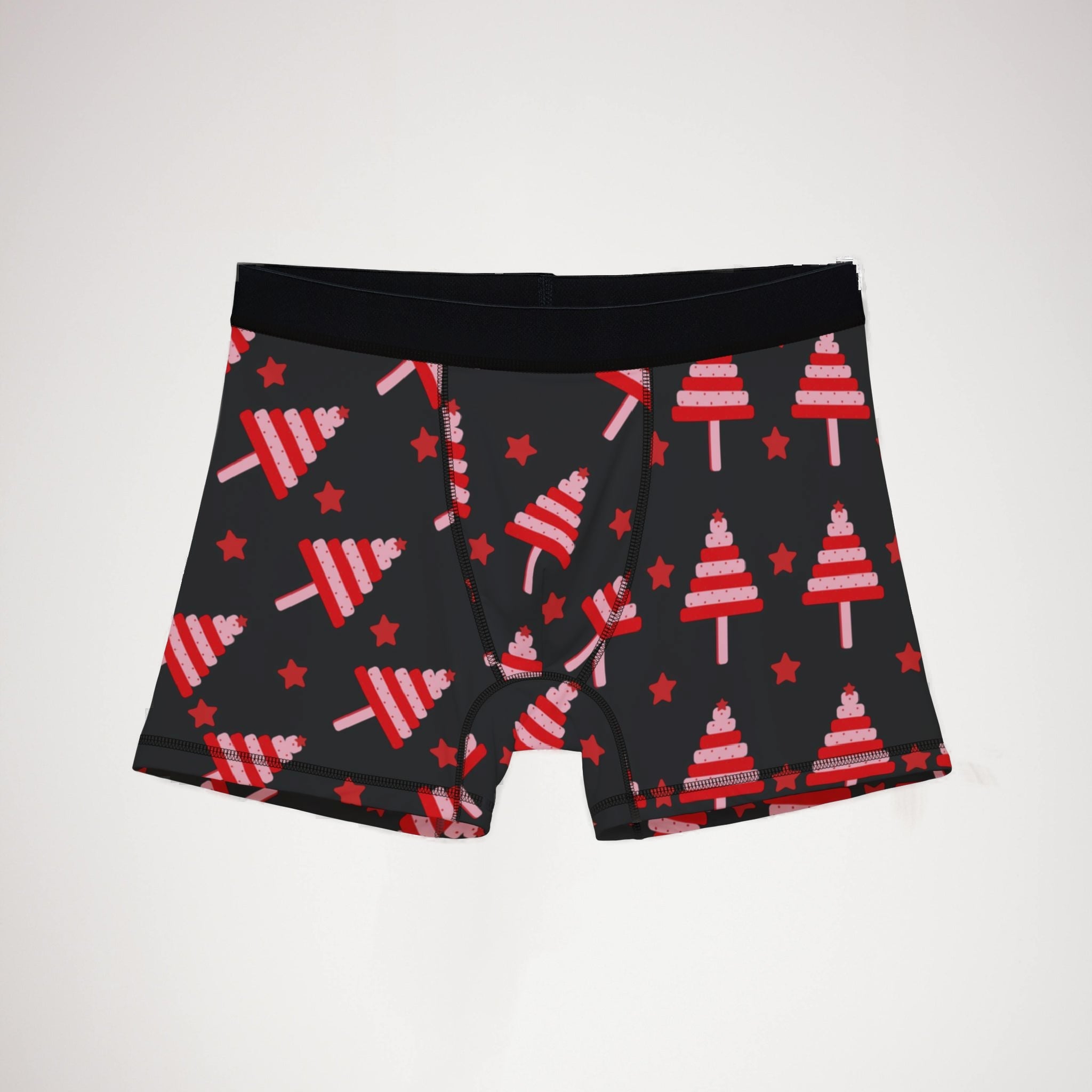 Men's boxers red christmas dots