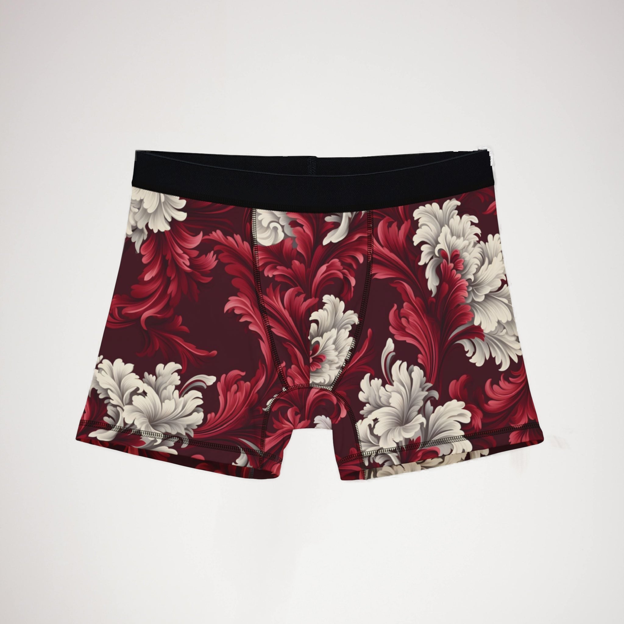 Men's boxers red damask