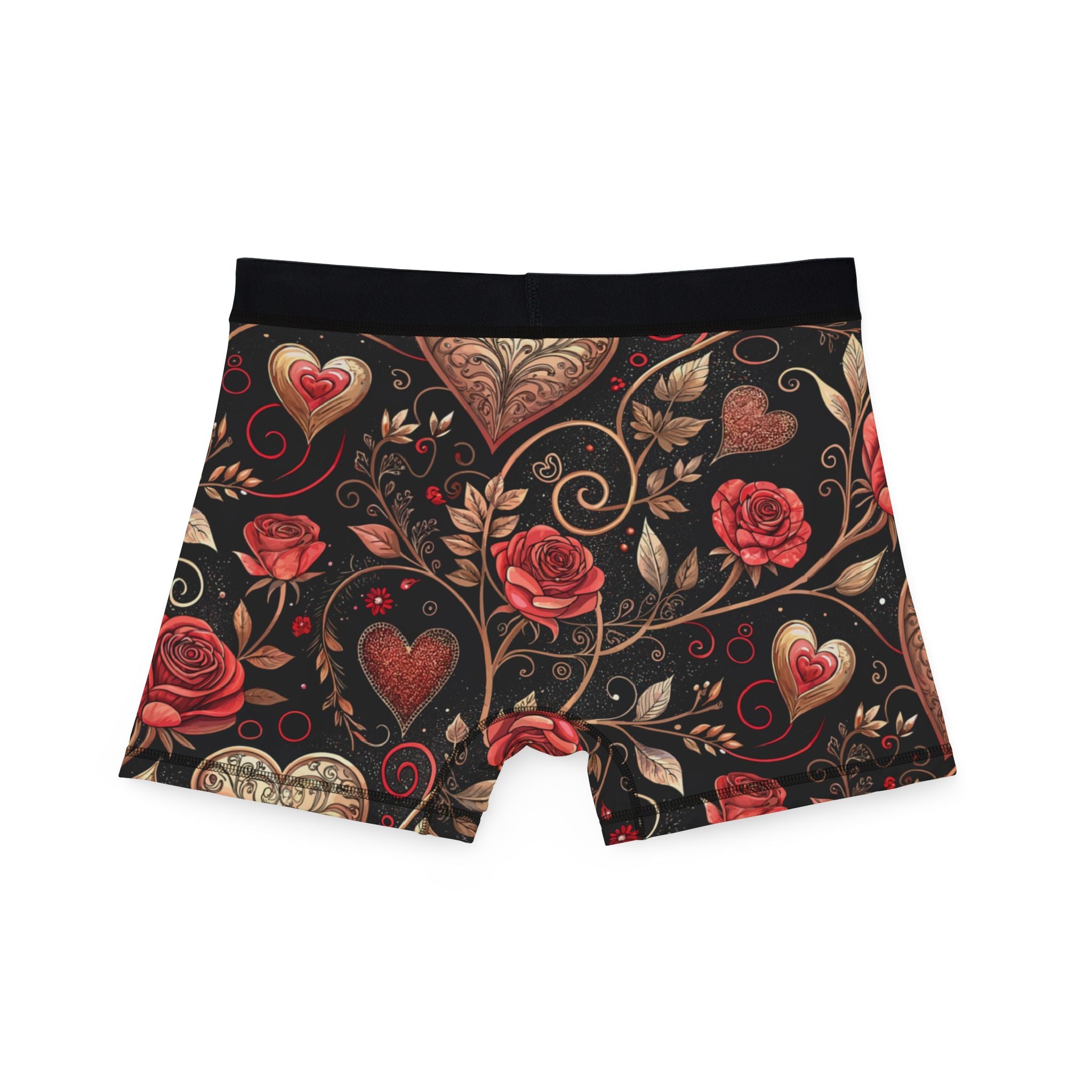 Men's boxers valentine heart retro