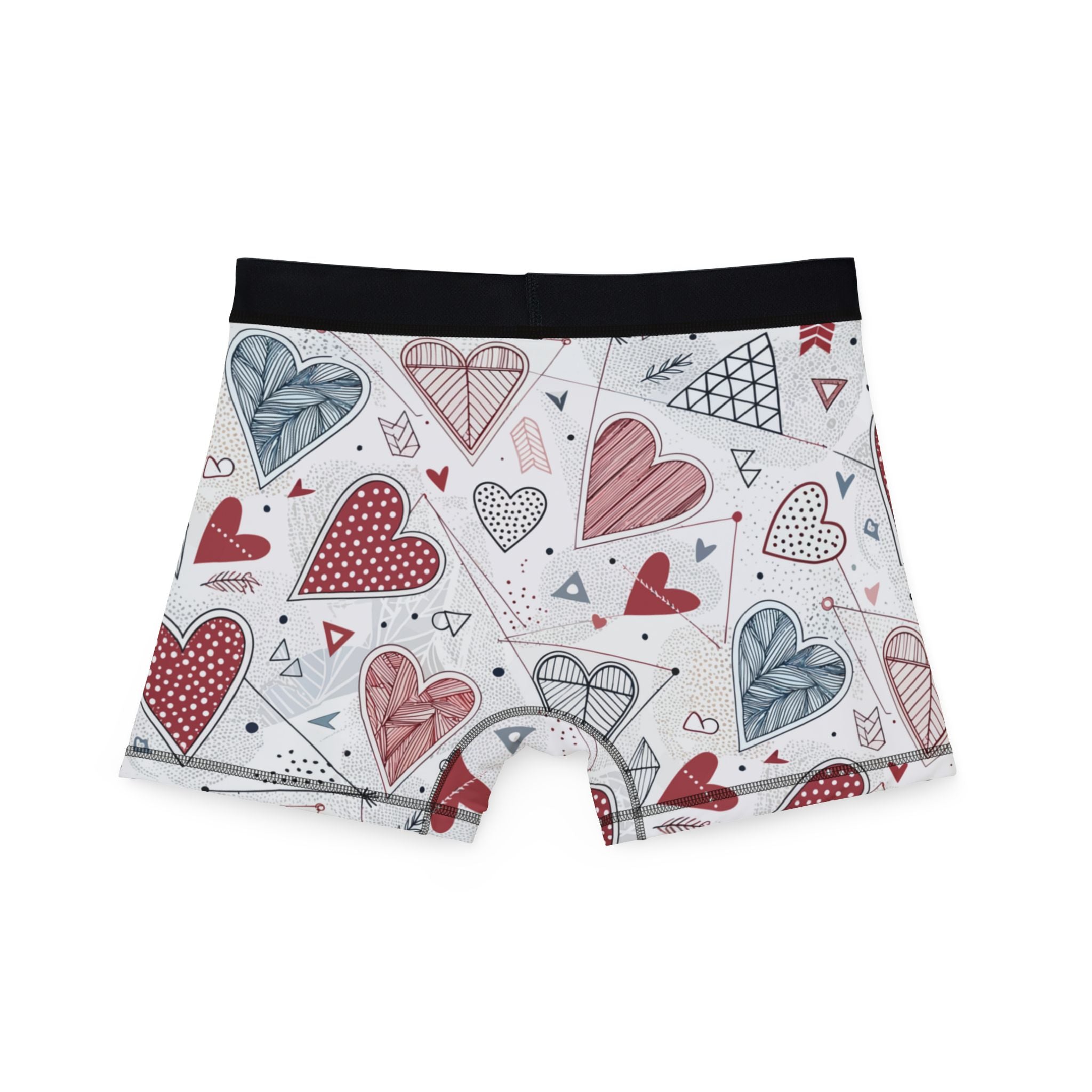 Men's boxers valentine heart retro one
