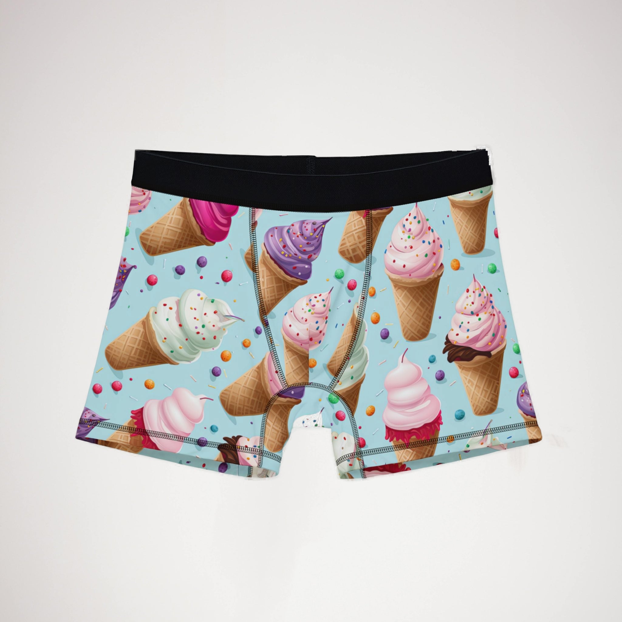 Men's boxers sprinkled ice cream