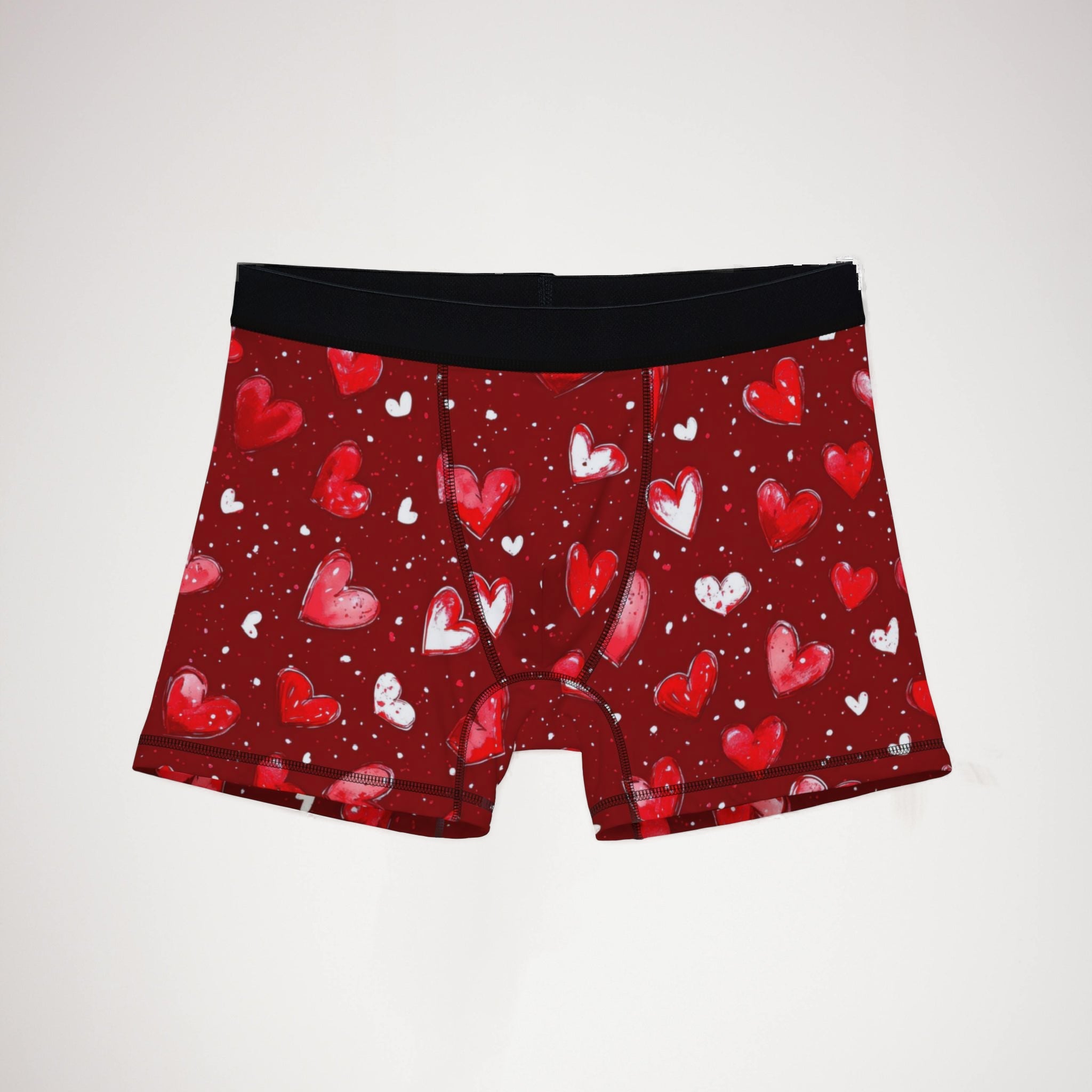 Men's boxers valentine red heart one one