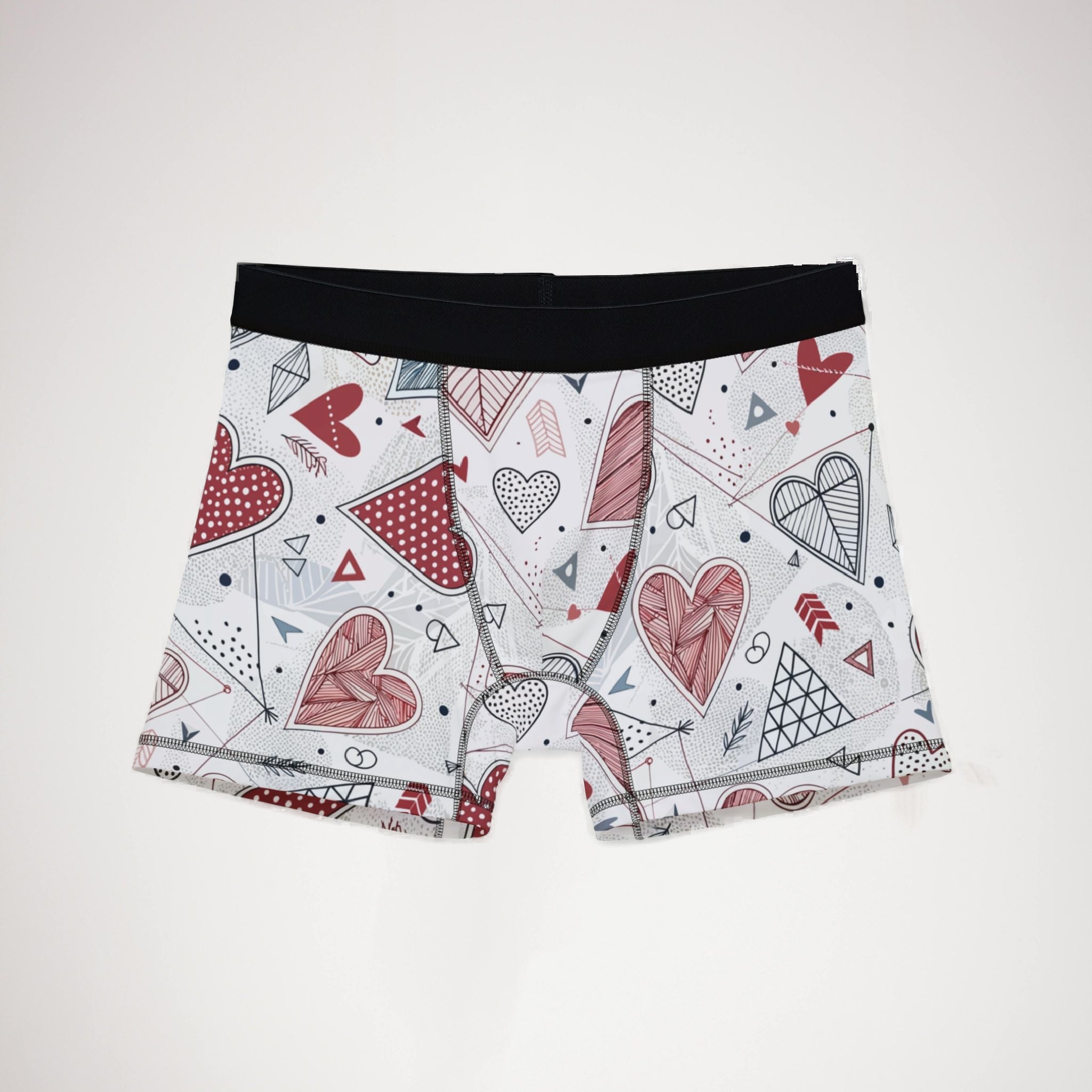 Men's boxers valentine heart retro one