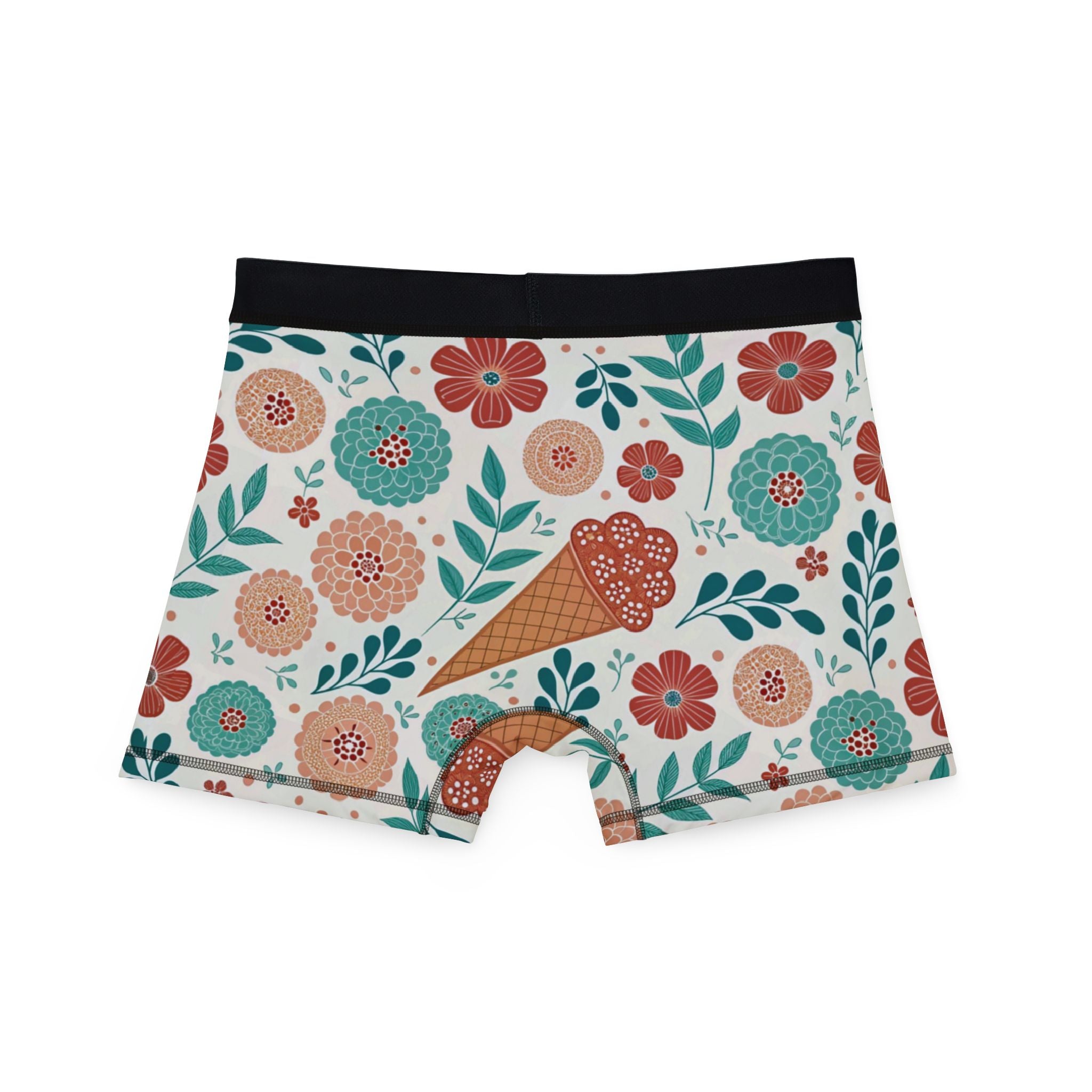 Men's boxers floral ice cream