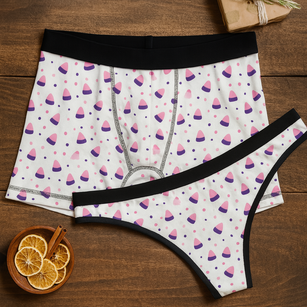 Matching underwear Cute Halloween One for couples boxer & thong set