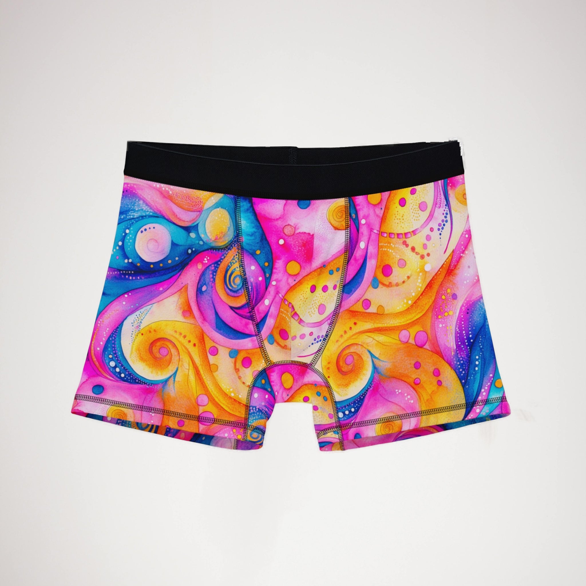 Men's boxers watercolor abstract