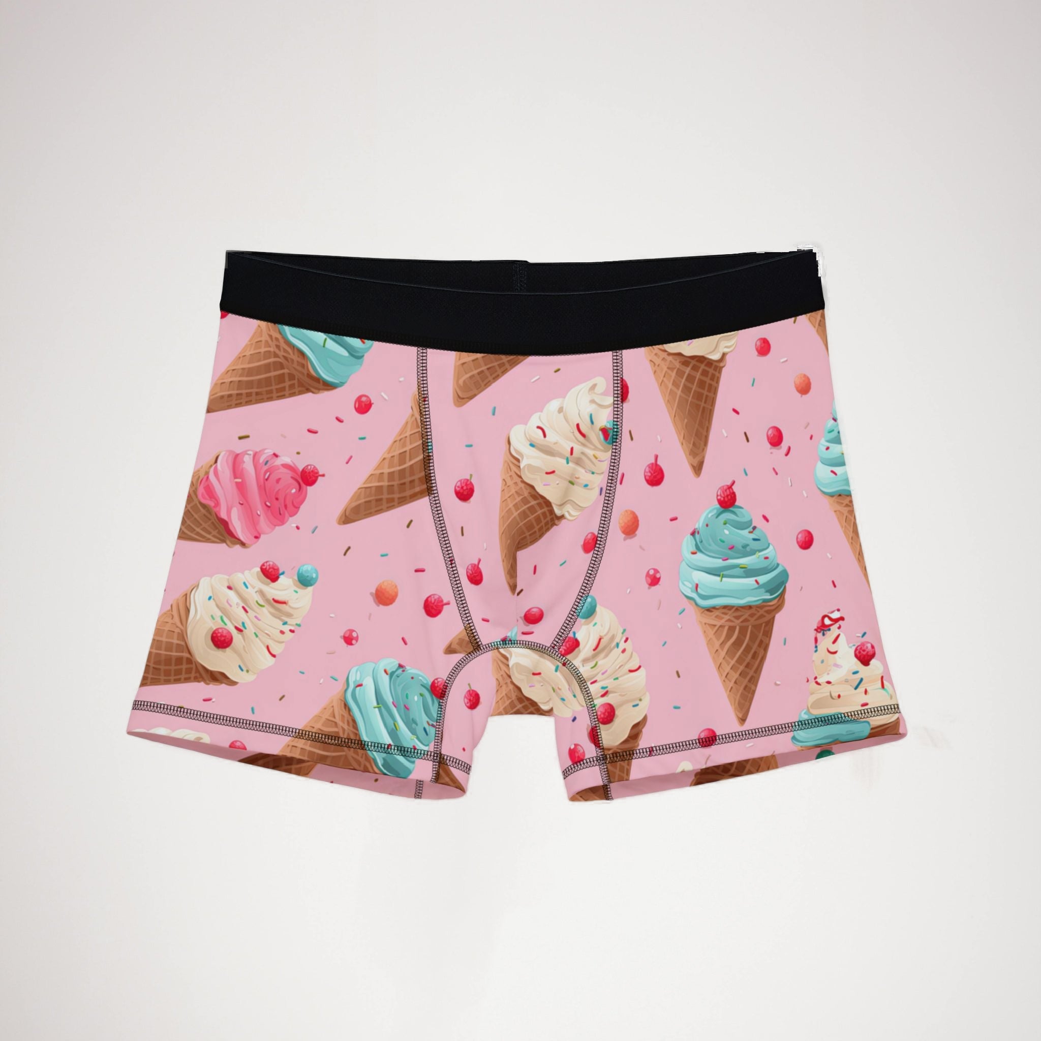 Men's boxers sprinkled ice cream