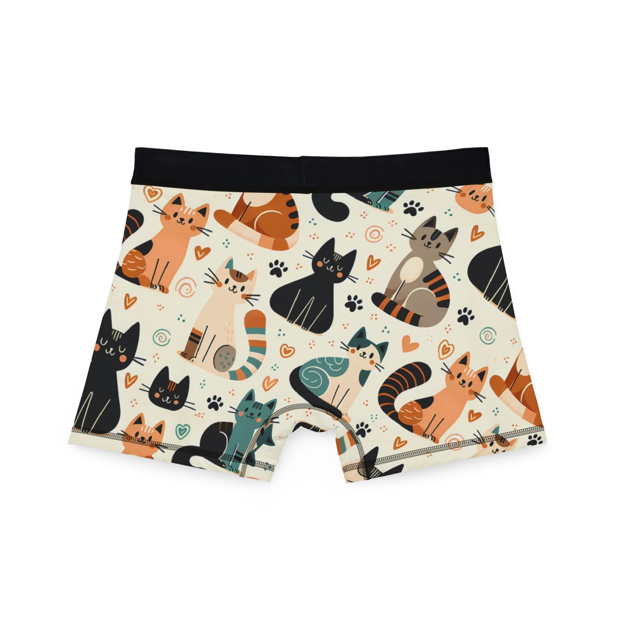 Men's boxers cute cats doodle