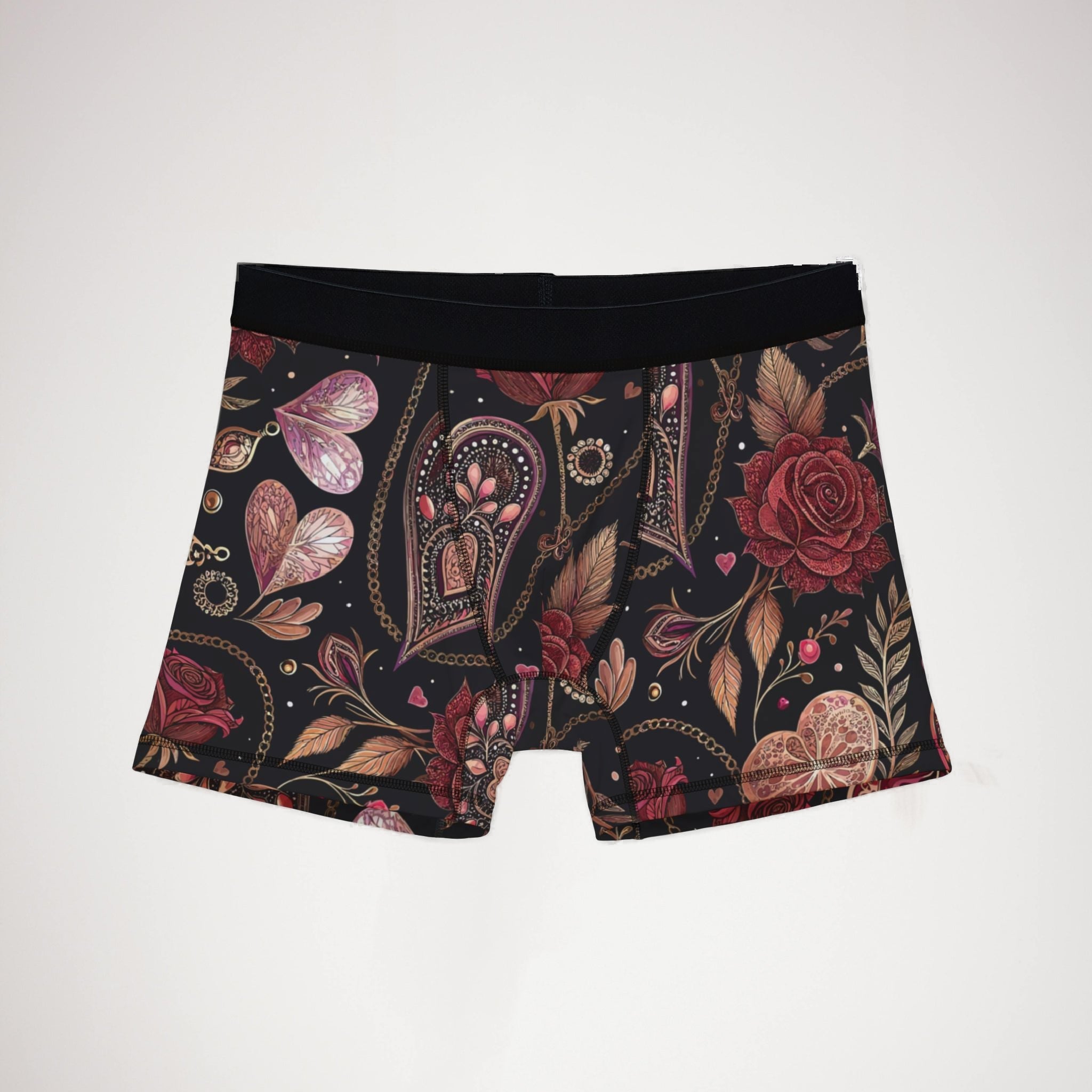 Men's boxers valentine heart retro one
