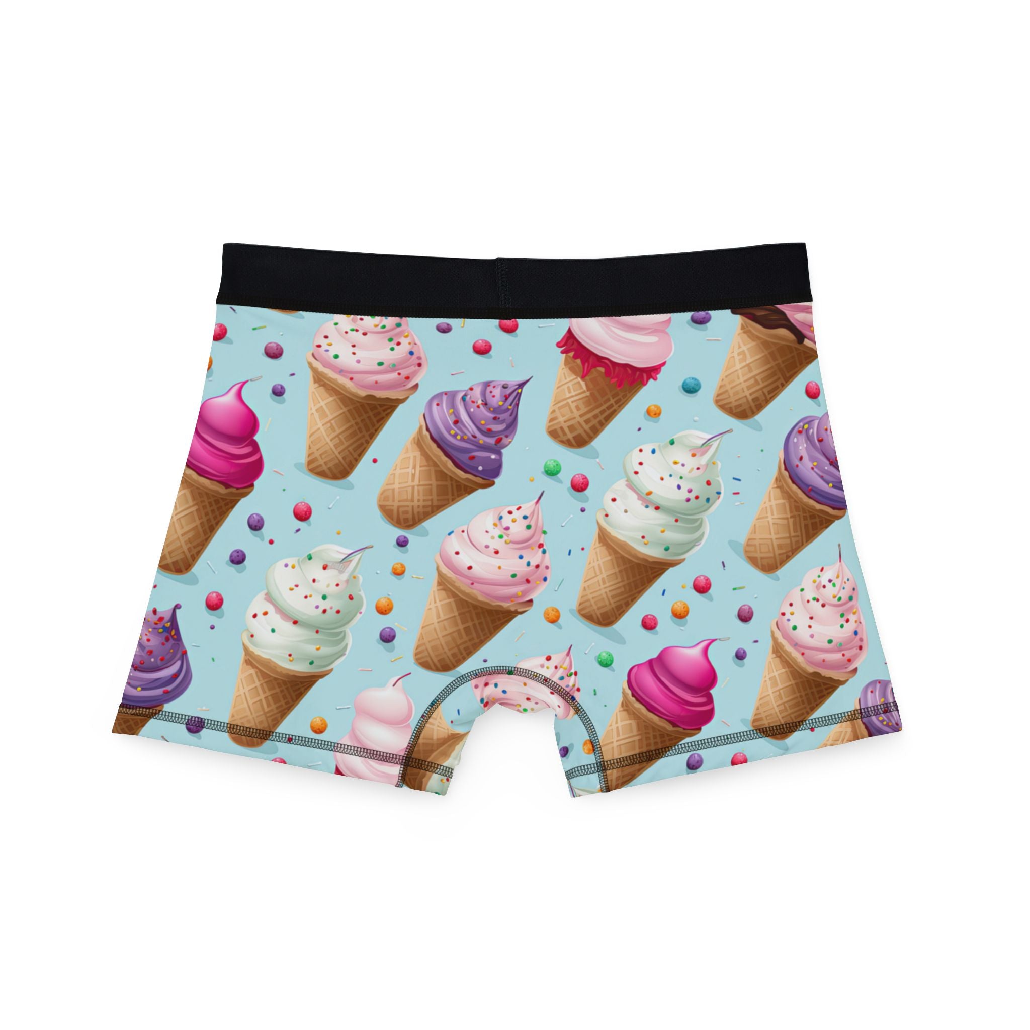 Men's boxers sprinkled ice cream