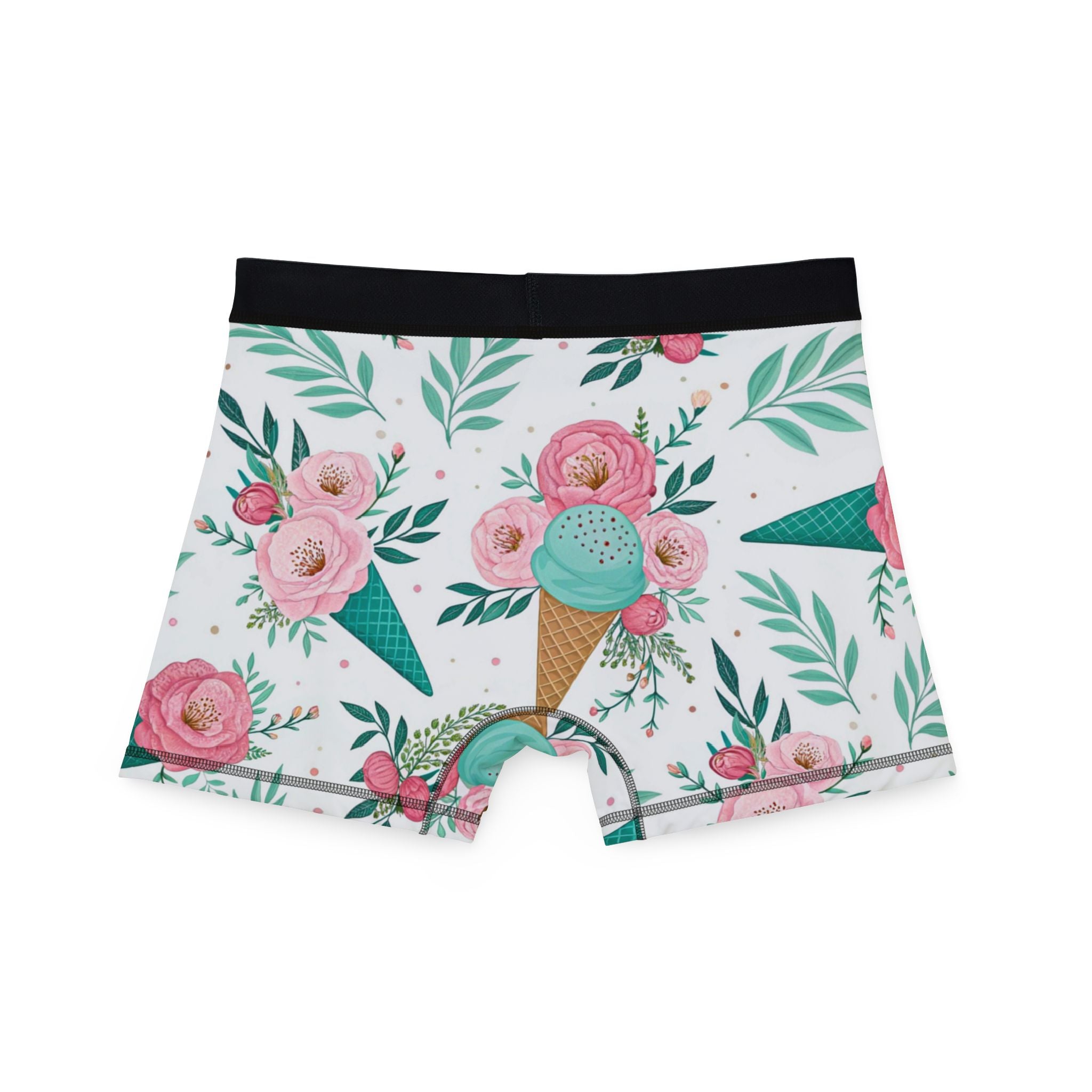 Men's boxers floral ice cream