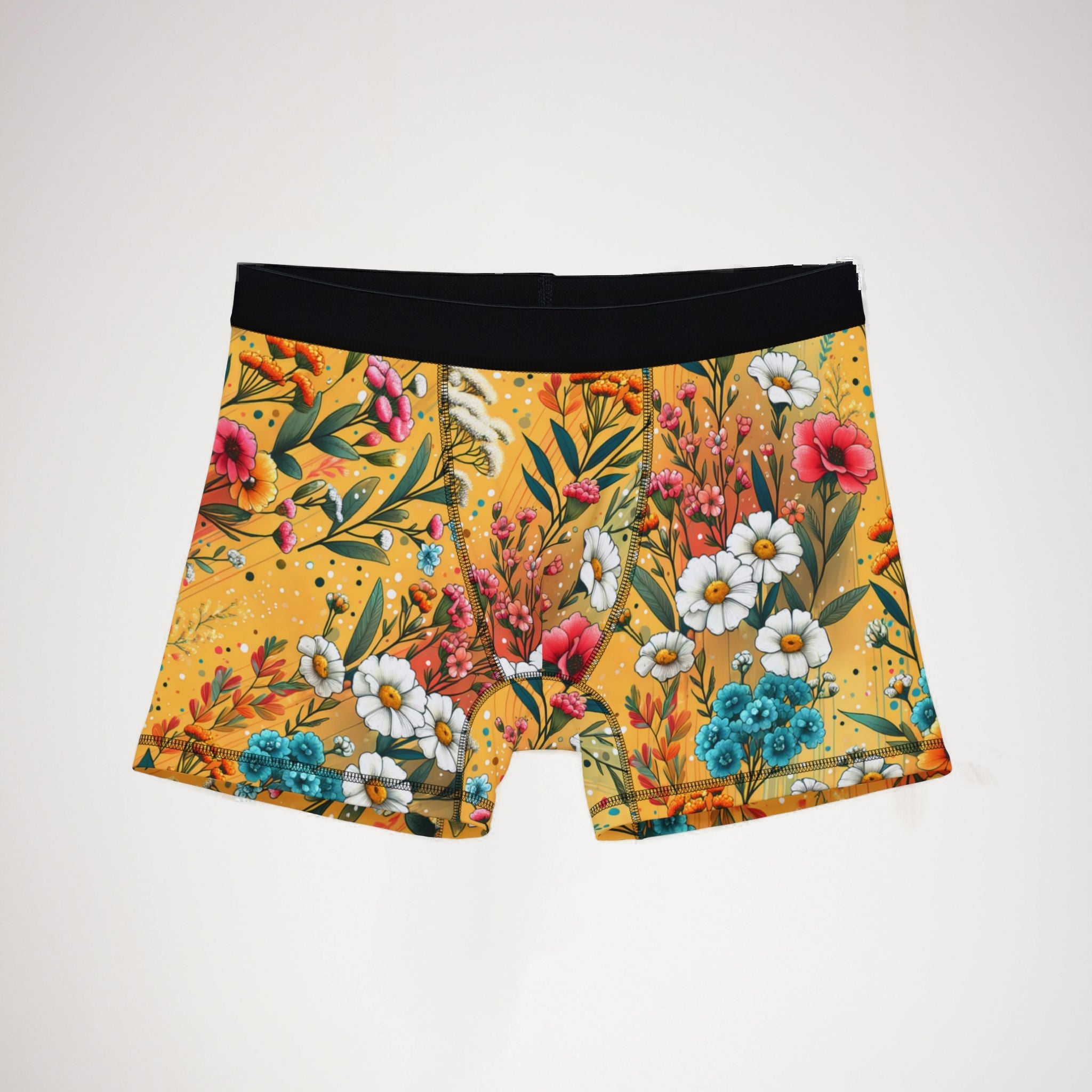 Men's boxers vibrant spring floral