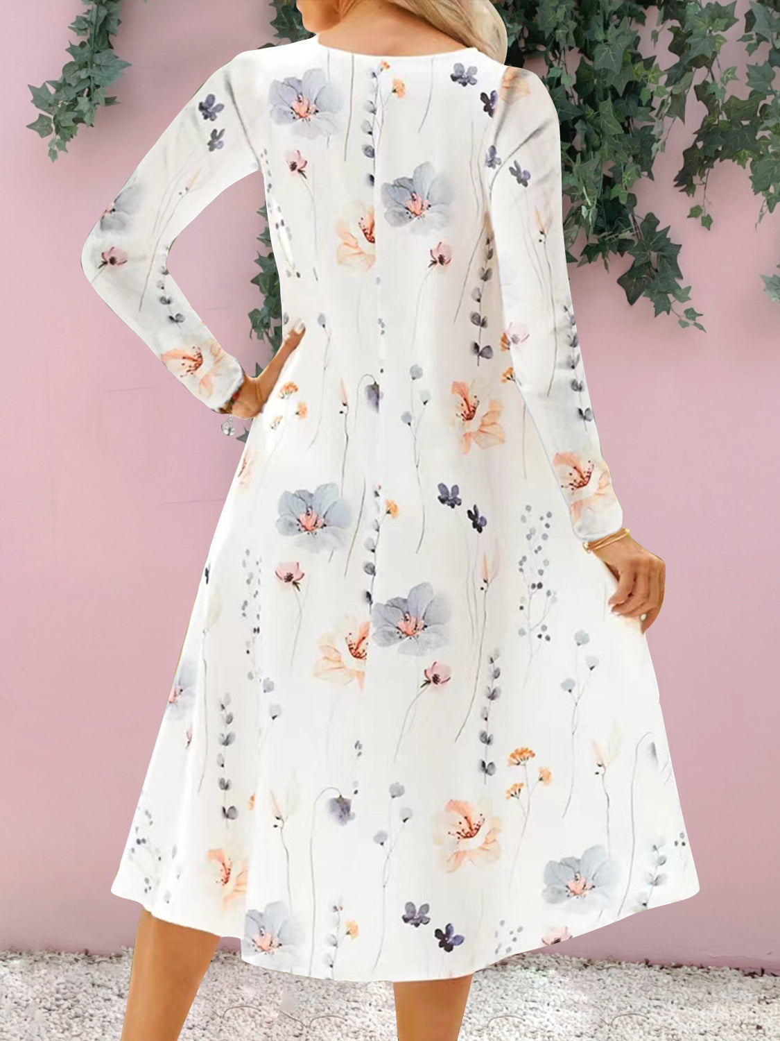 Chic Floral Midi Dress: Perfect Summer Wedding Guest Attire for Women