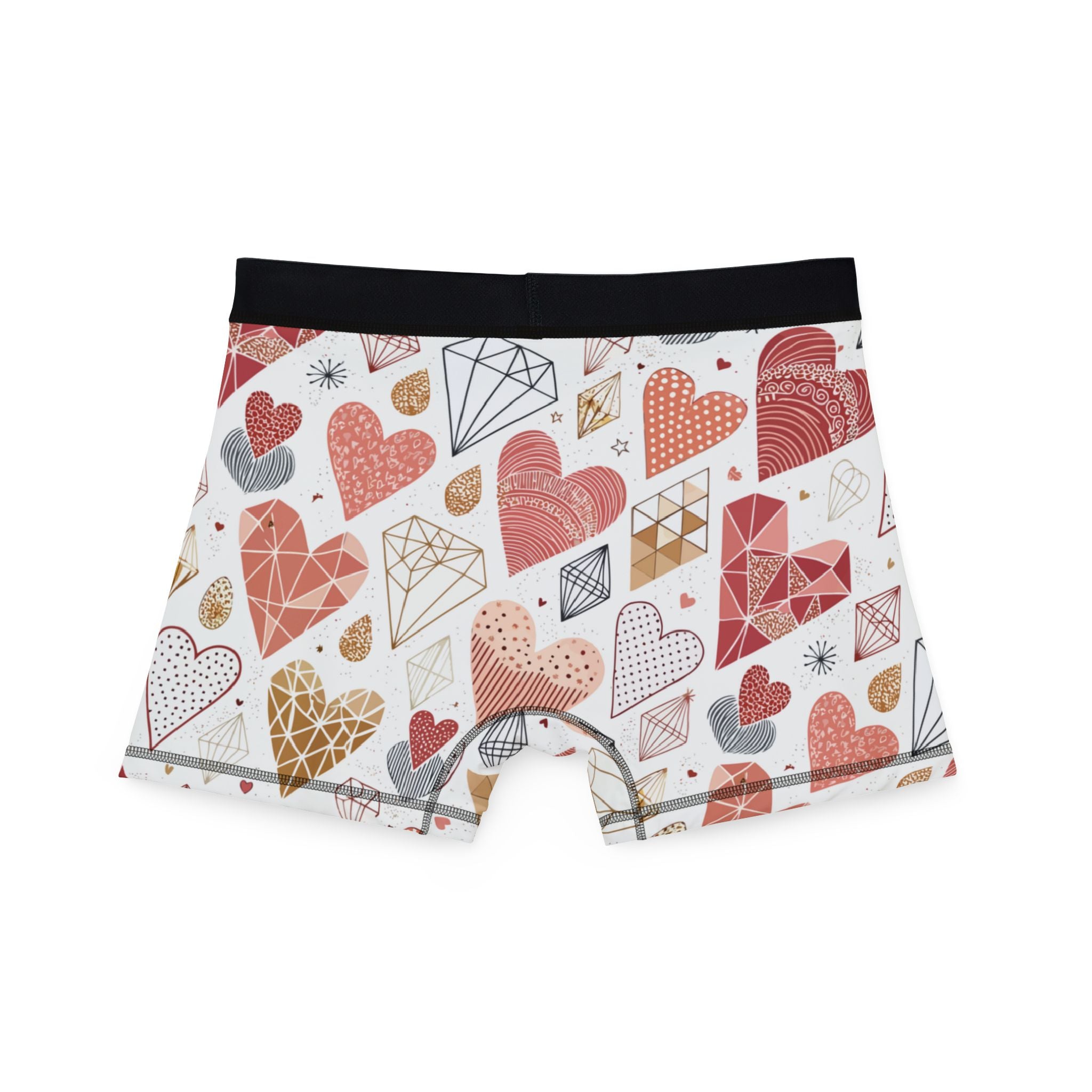 Men's boxers valentine heart retro one