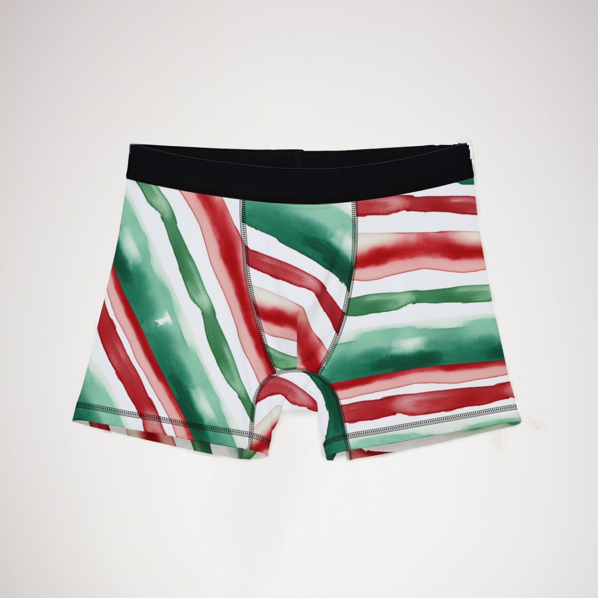 Men's boxers watercolor christmas