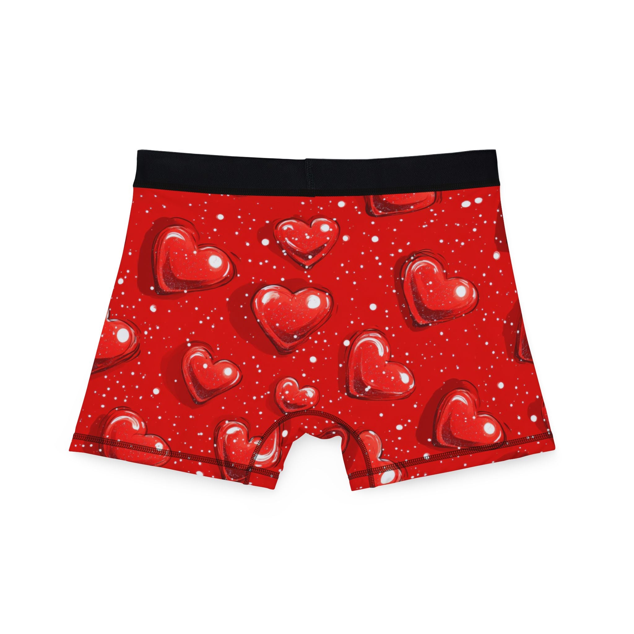 Men's boxers valentine red heart two two