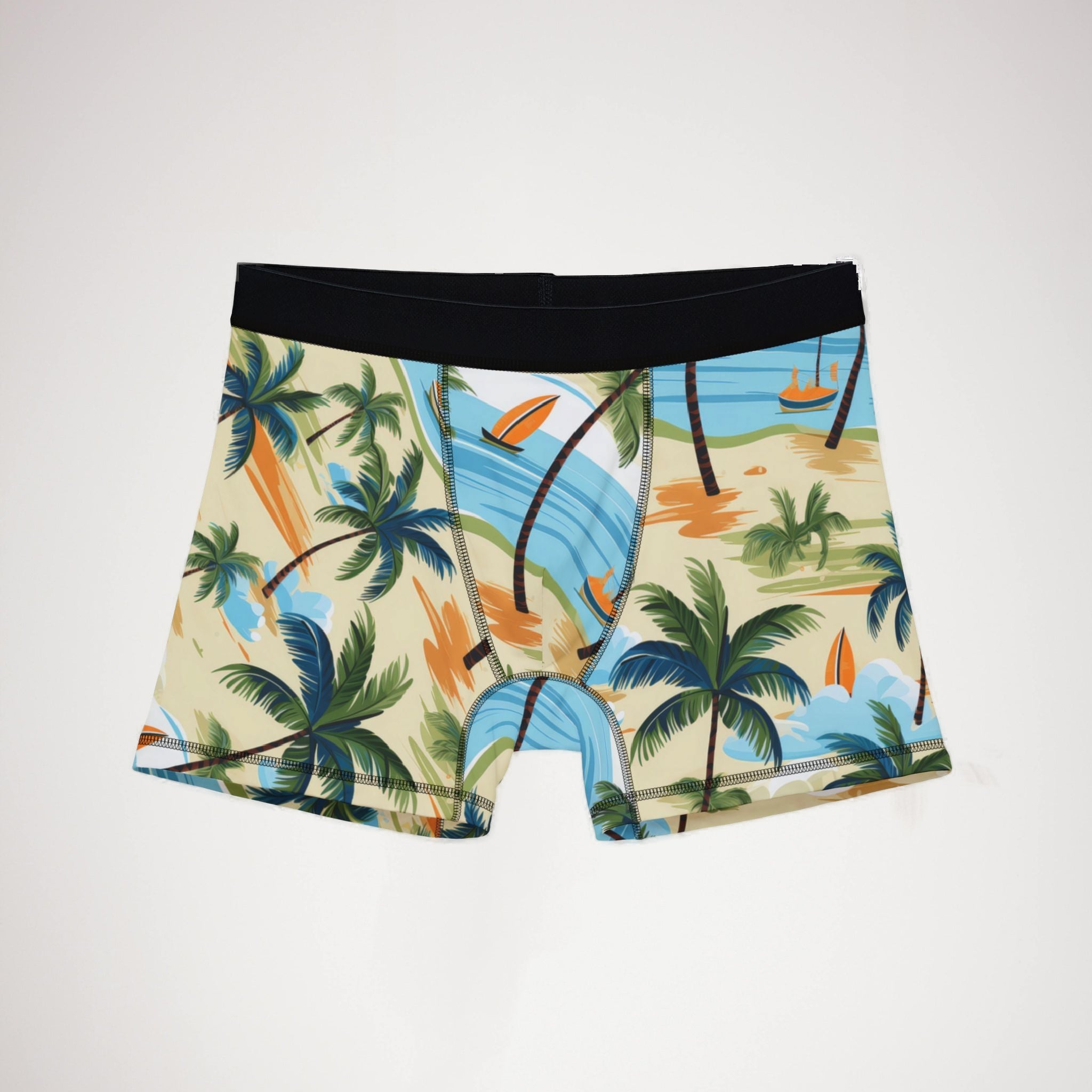 Men's boxers tropical summer beach