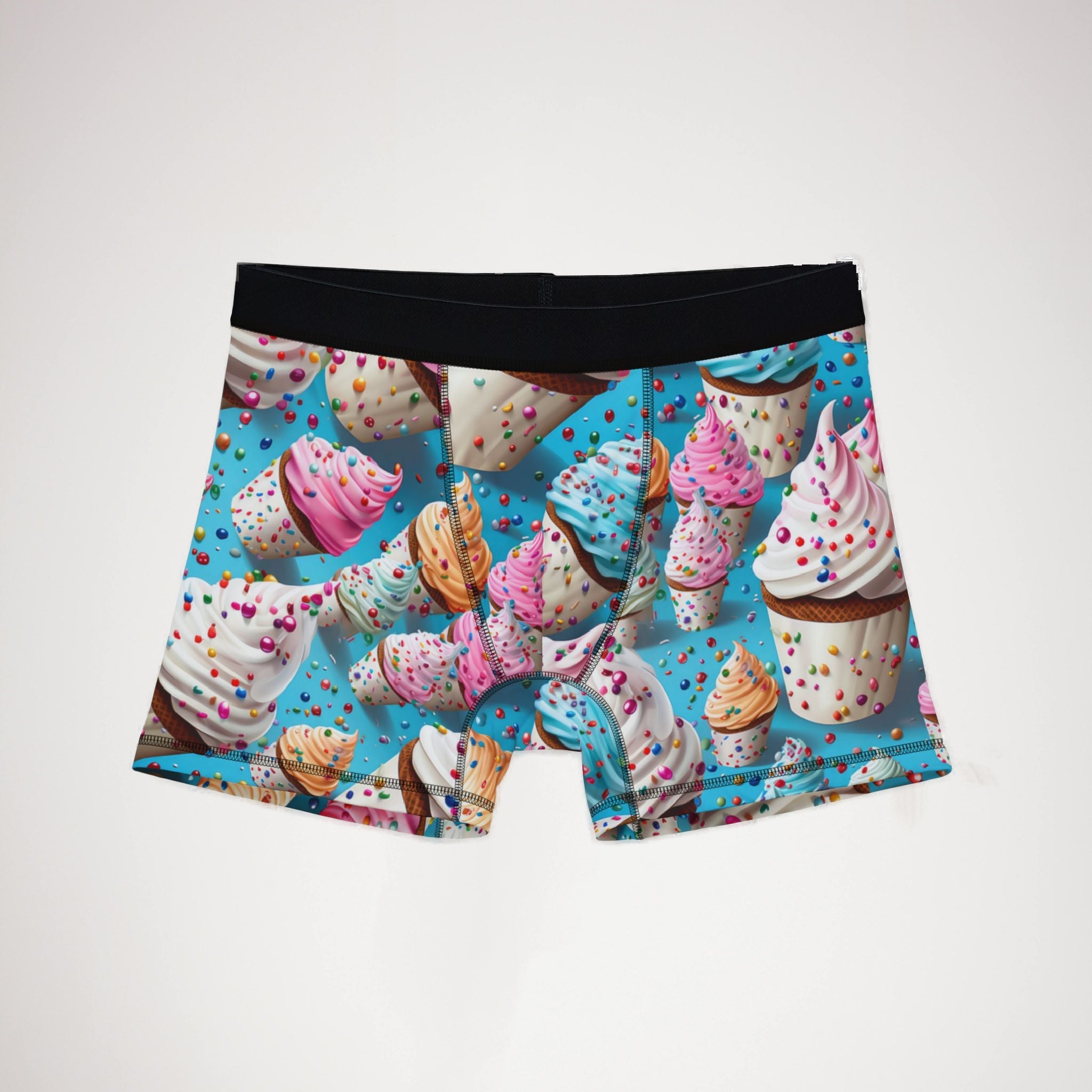 Men's boxers sprinkled ice cream