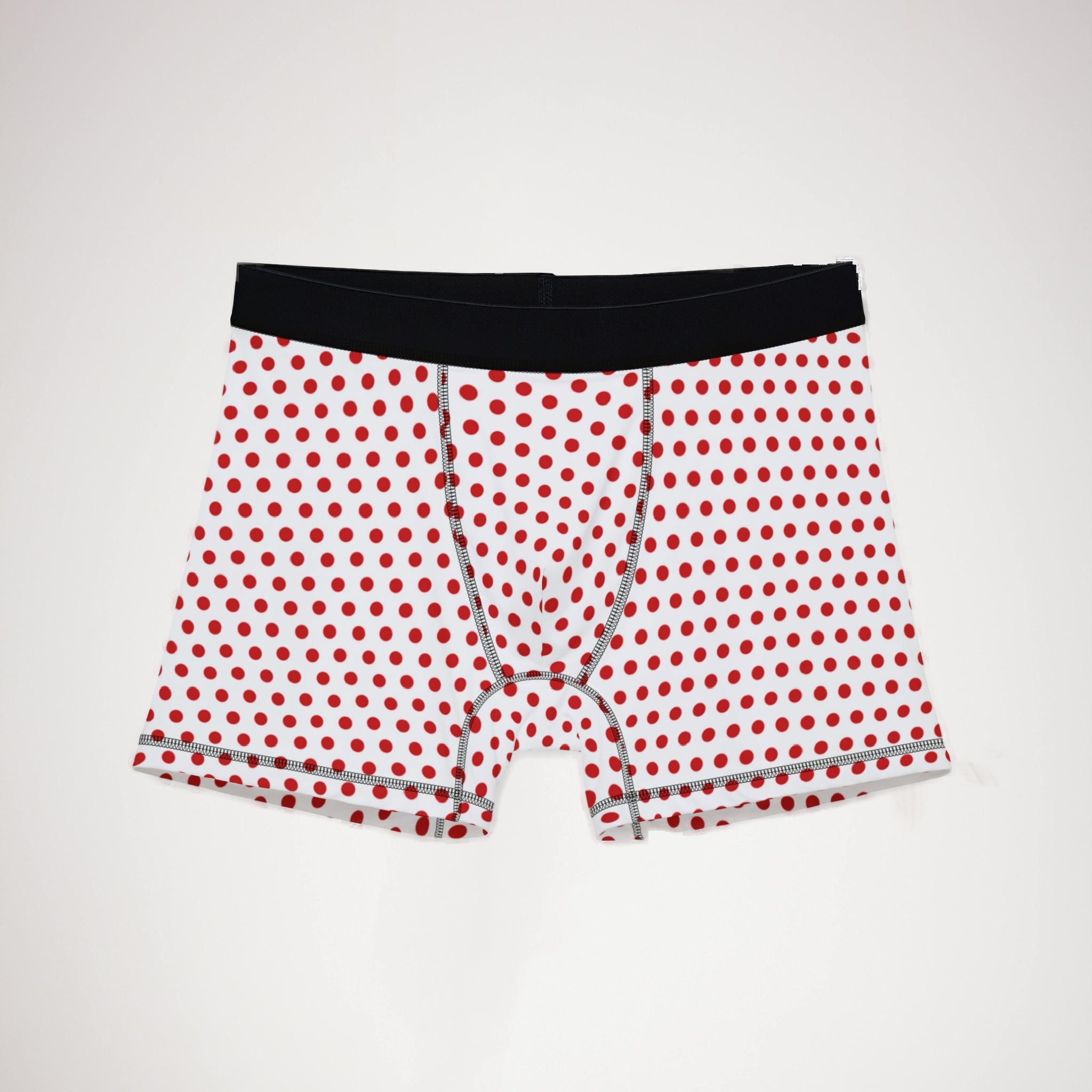 Men's boxers red christmas dots