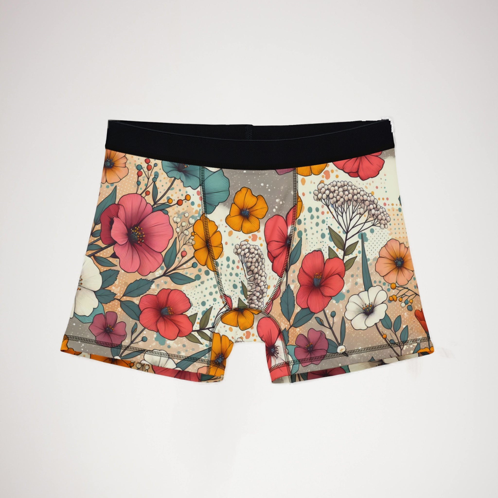 Men's boxers vibrant spring floral