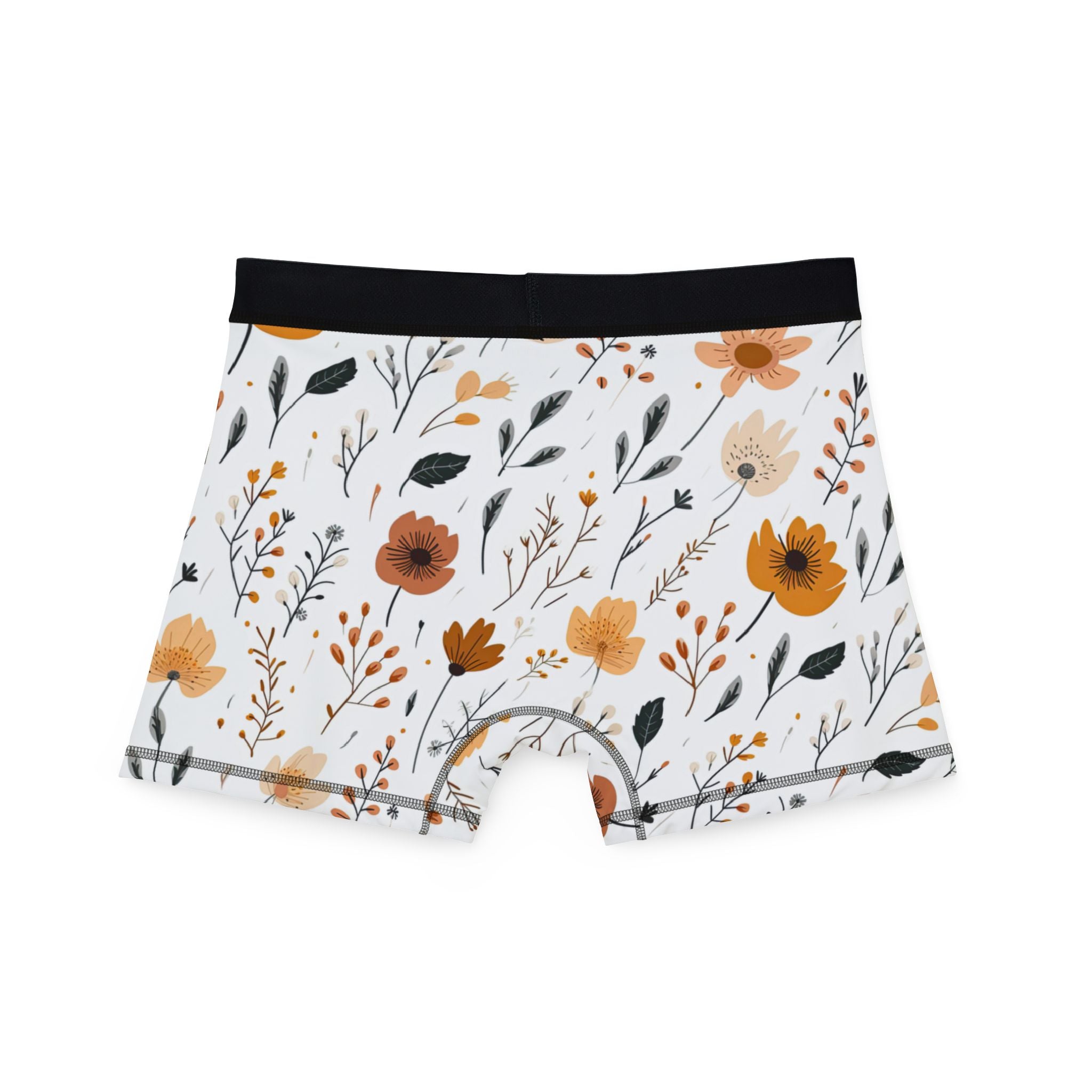 Men's boxers minimal boho flowers