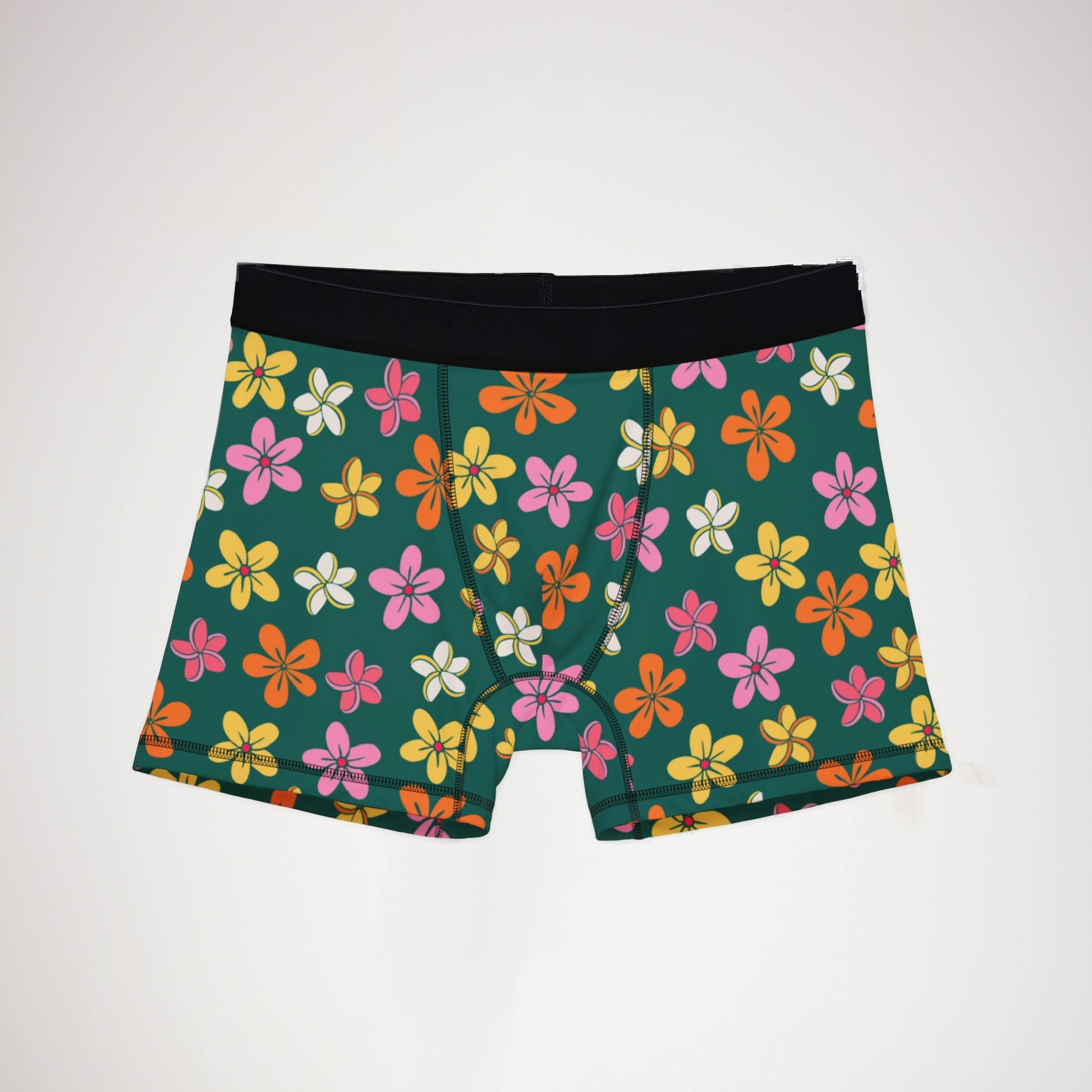 Men's boxers tropical island garden