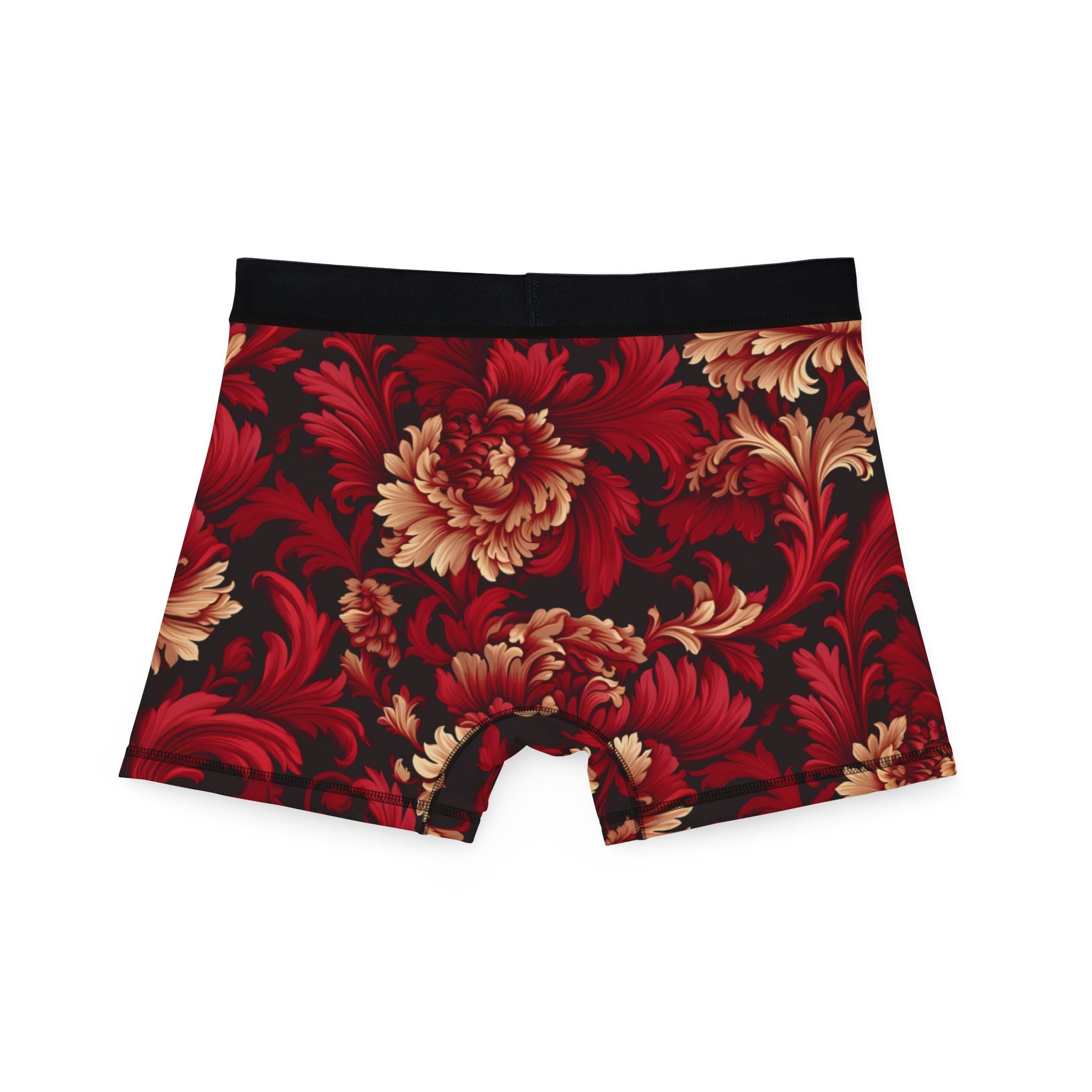 Men's boxers red damask