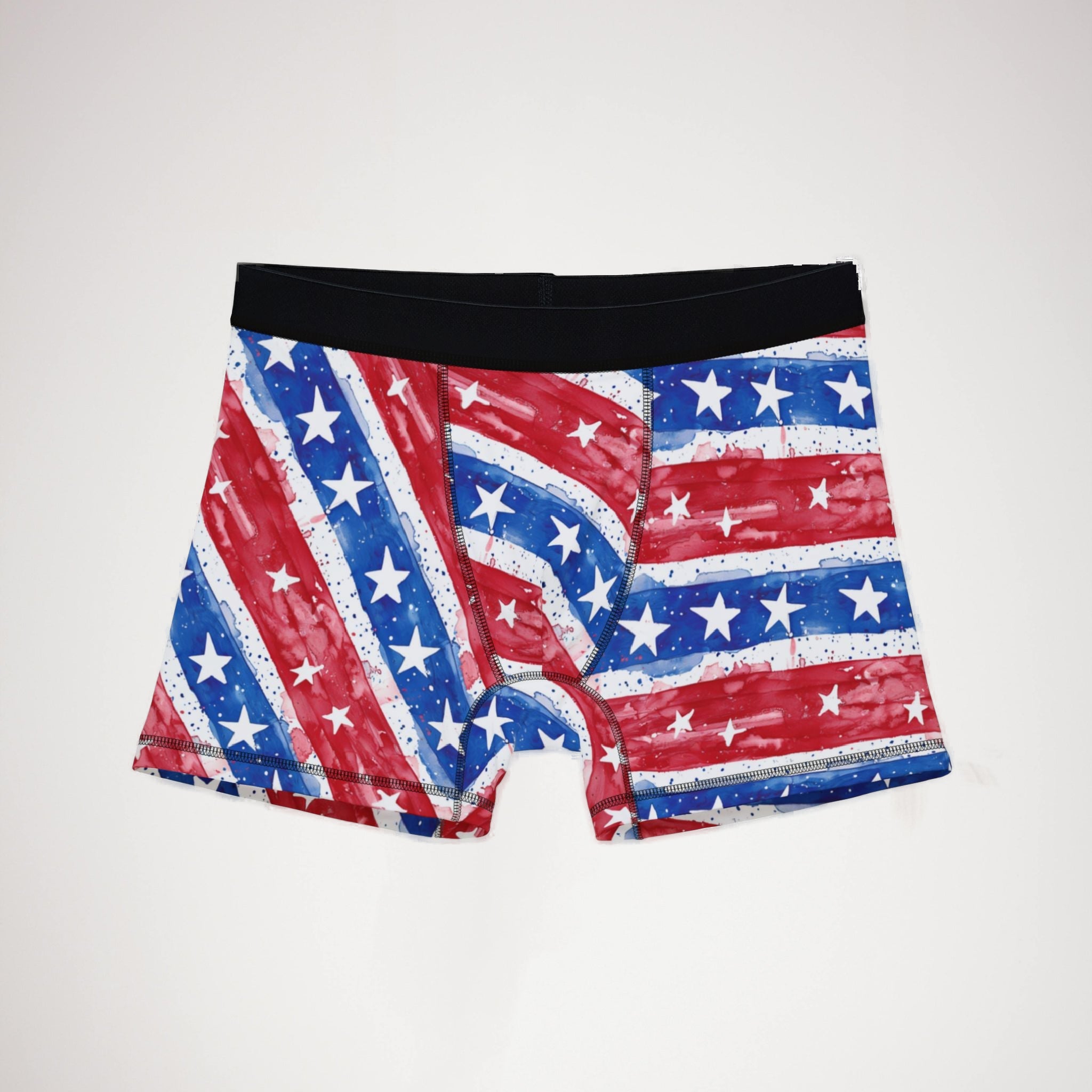 Men's boxers watercolor 4th of july