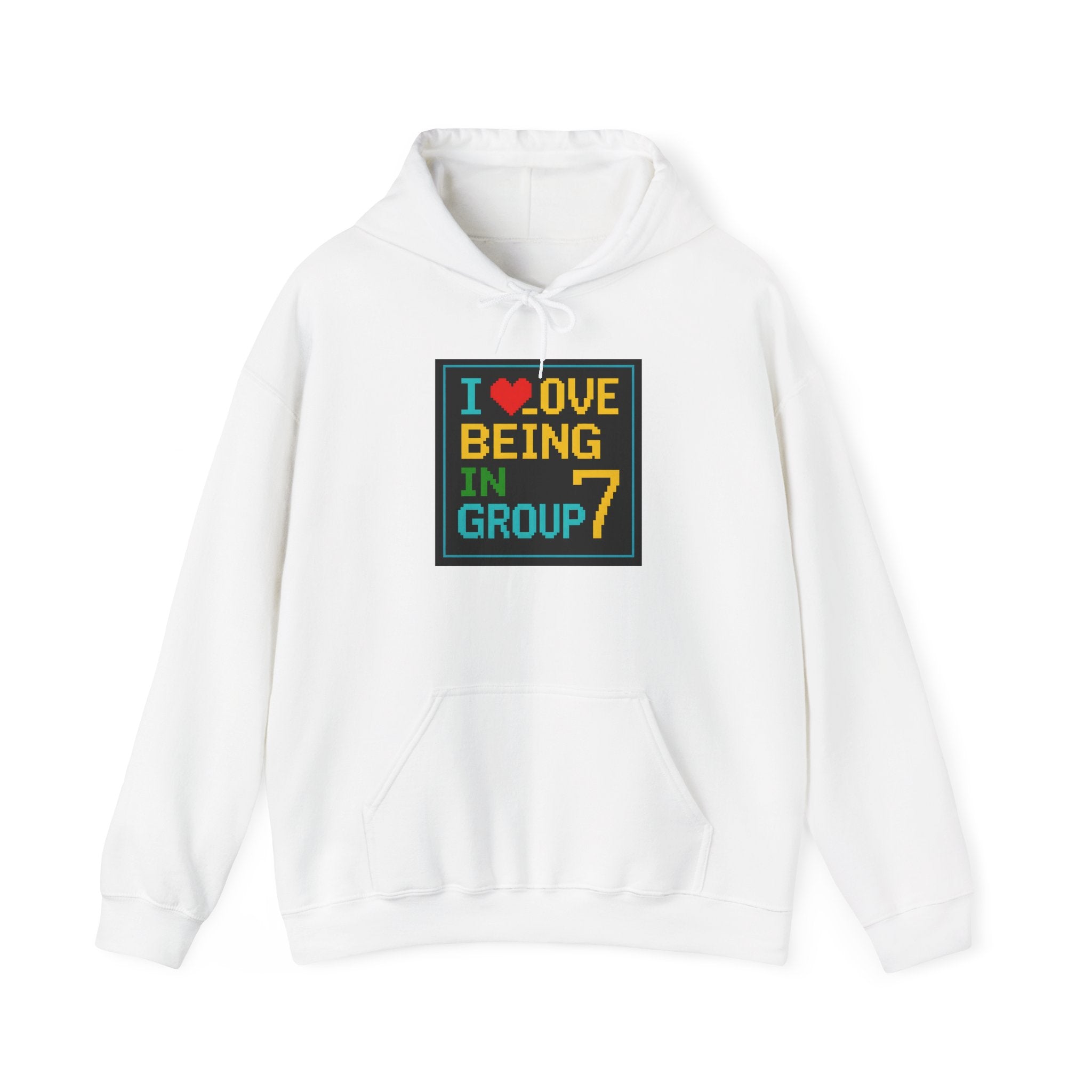 I Love Being In Group 7 Msdos - Gildan Unisex Heavy Blend™ Hooded Sweatshirt