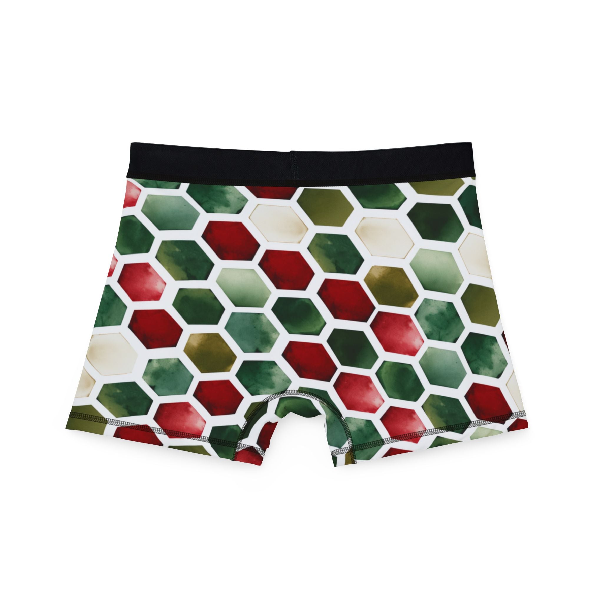 Men's boxers watercolor christmas one