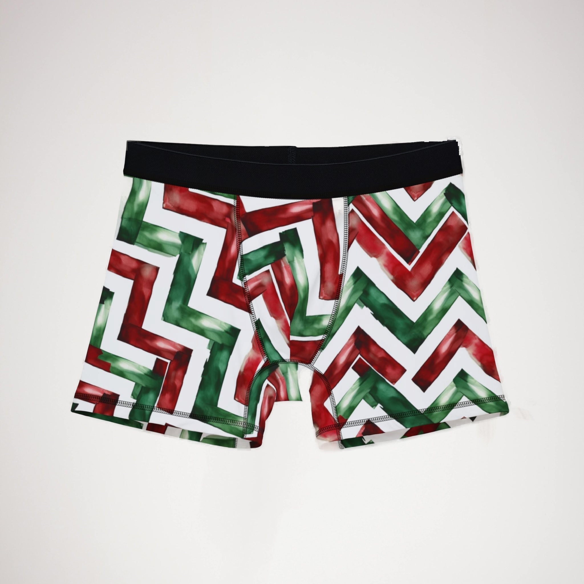 Men's boxers watercolor christmas