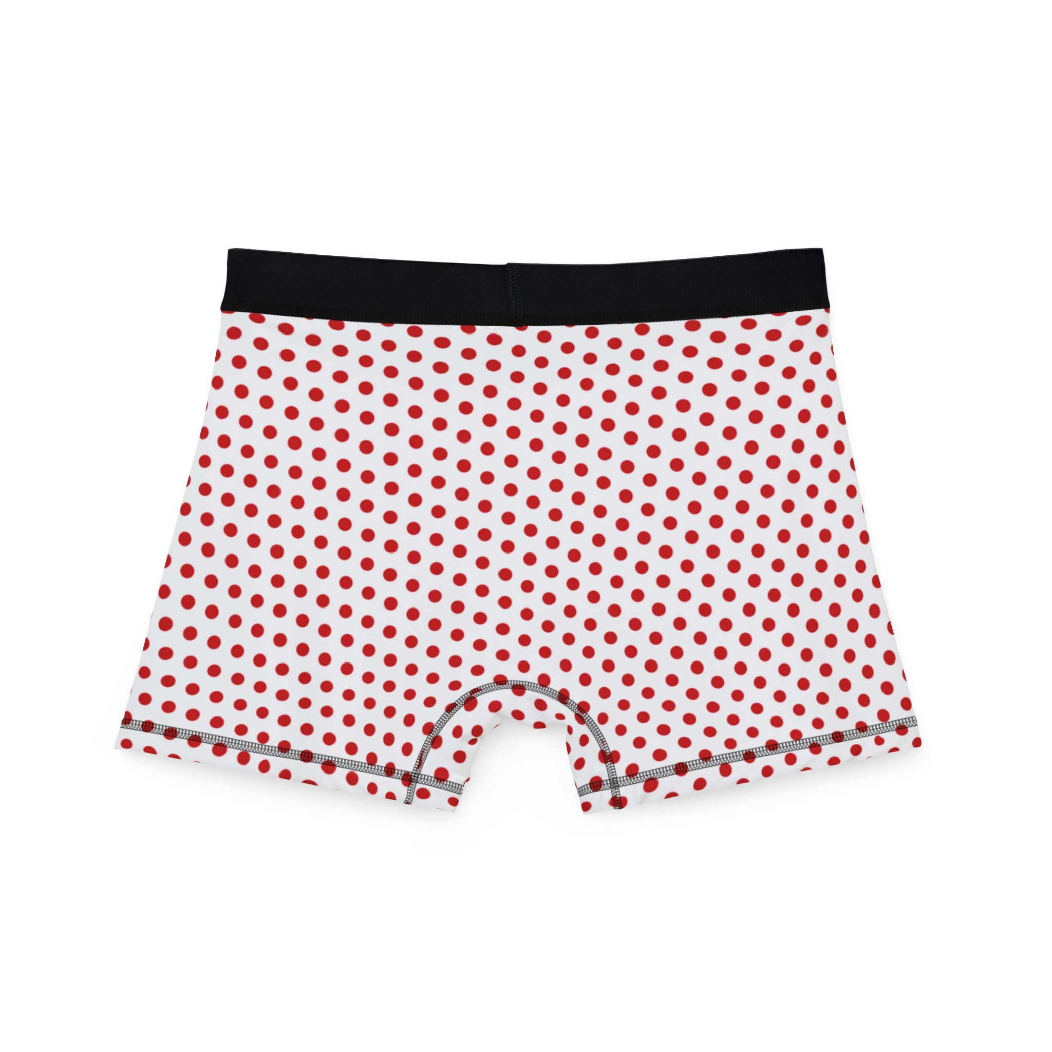 Men's boxers red christmas dots
