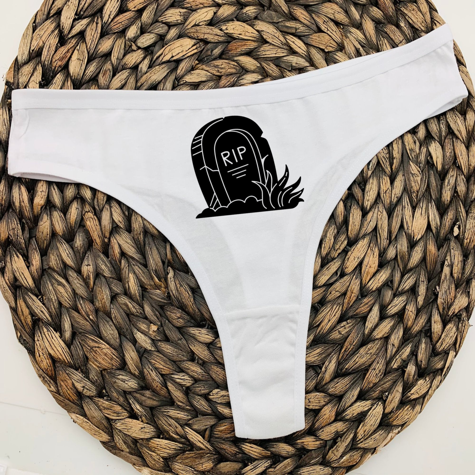 Funny RIP Thong: Comfortable Lingerie for Gifts & Special Occasions