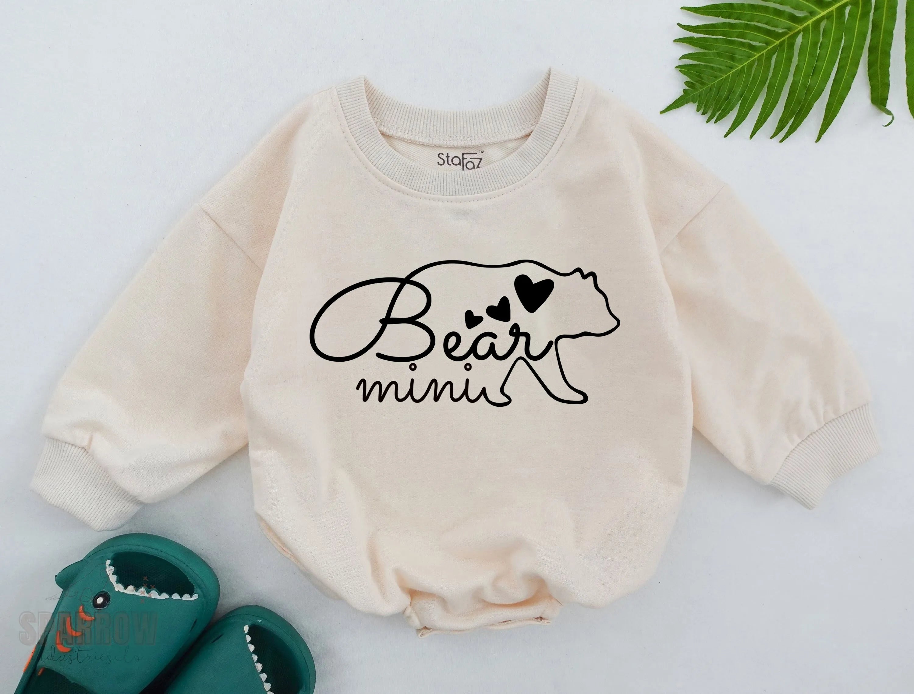 Custom Mama And Mini Bear Romper Matching: Family Set