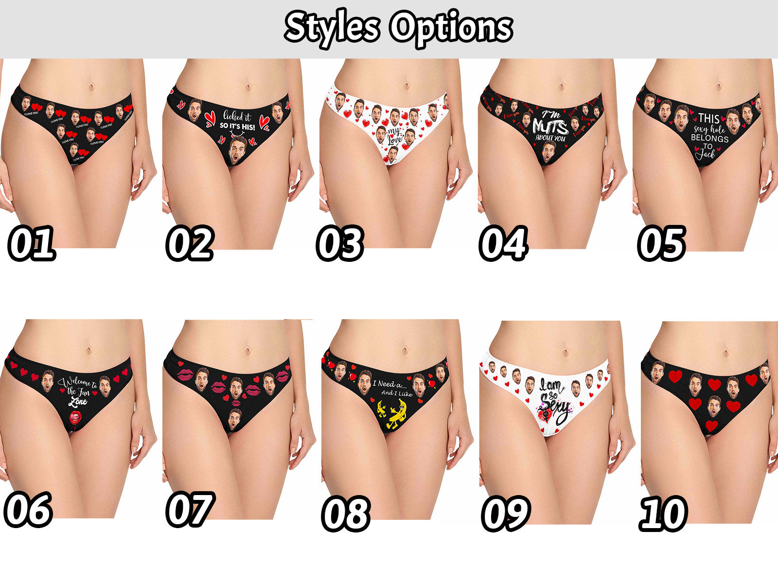 Customize Your Intimate Style: Personalized Women's Classic Thongs