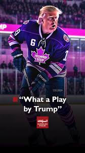 Trump Playing Hockey Meme, Explained