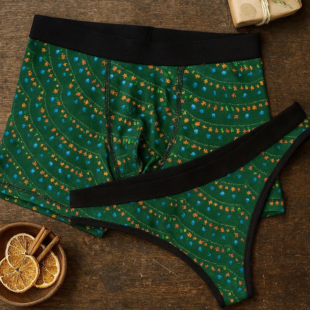 10 Green-Themed Christmas Prints to Sleigh the Season – WAHUP Matching Underwear