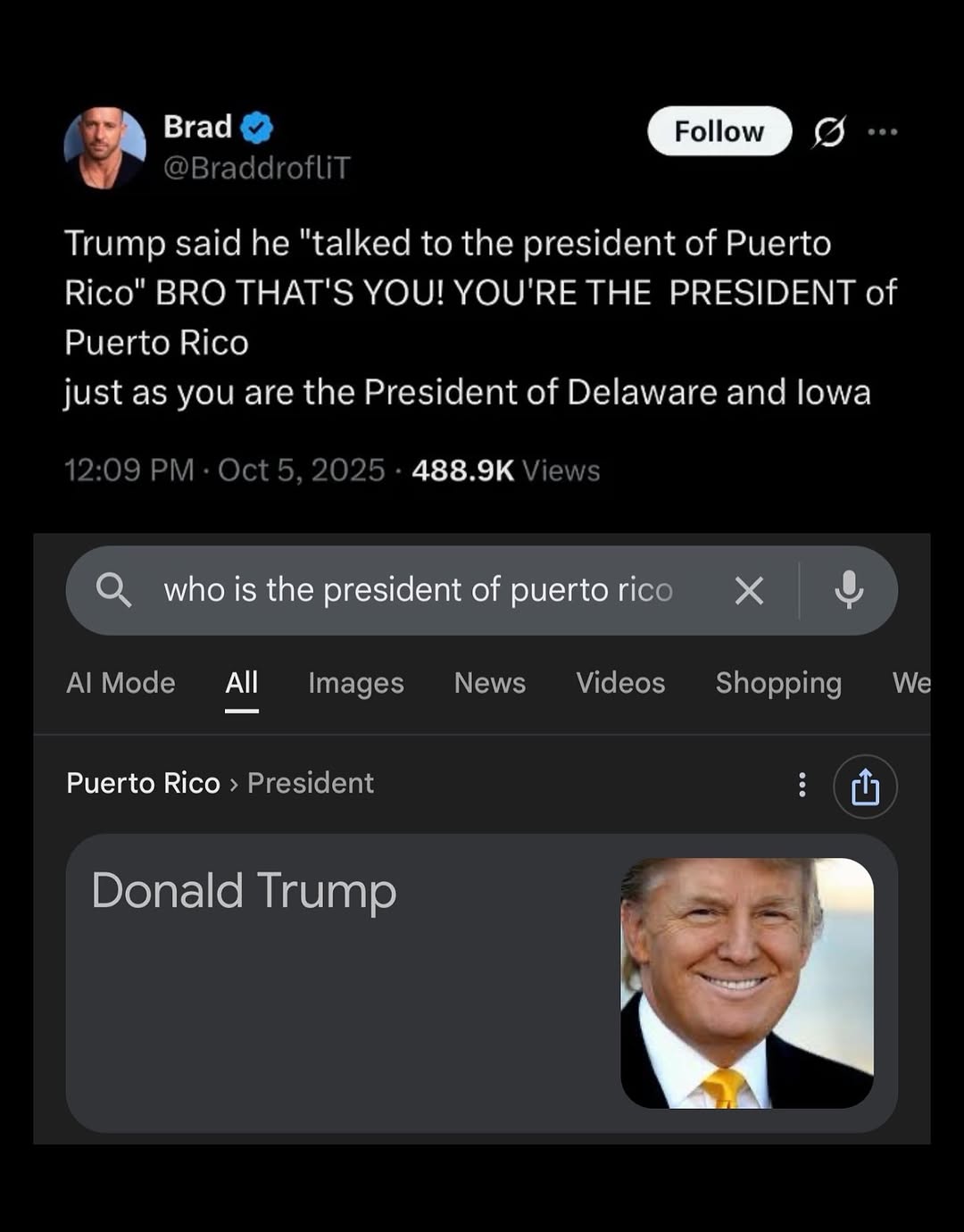 The “President of Puerto Rico” Meme, Explained