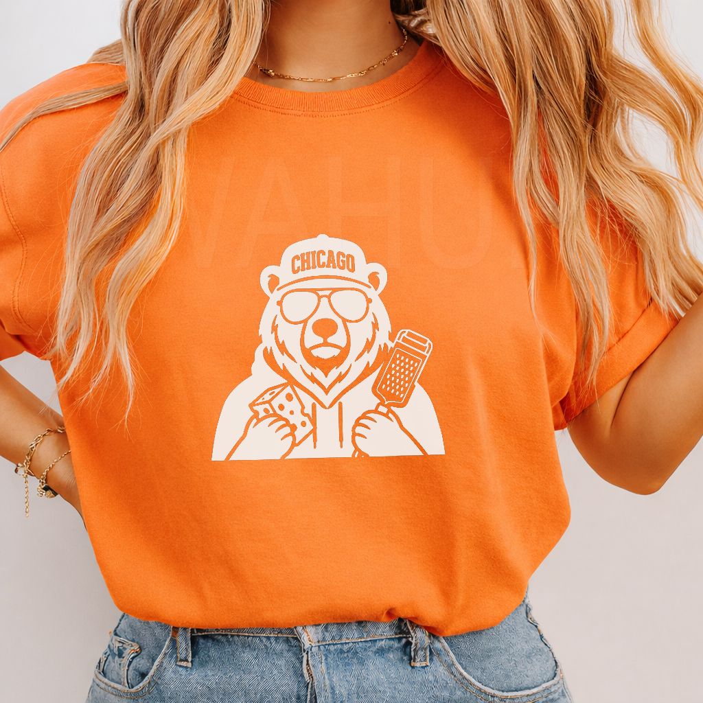 Game-Day Ready: Gildan 5000 “Grater Hat” Chicago Football Fan Tee